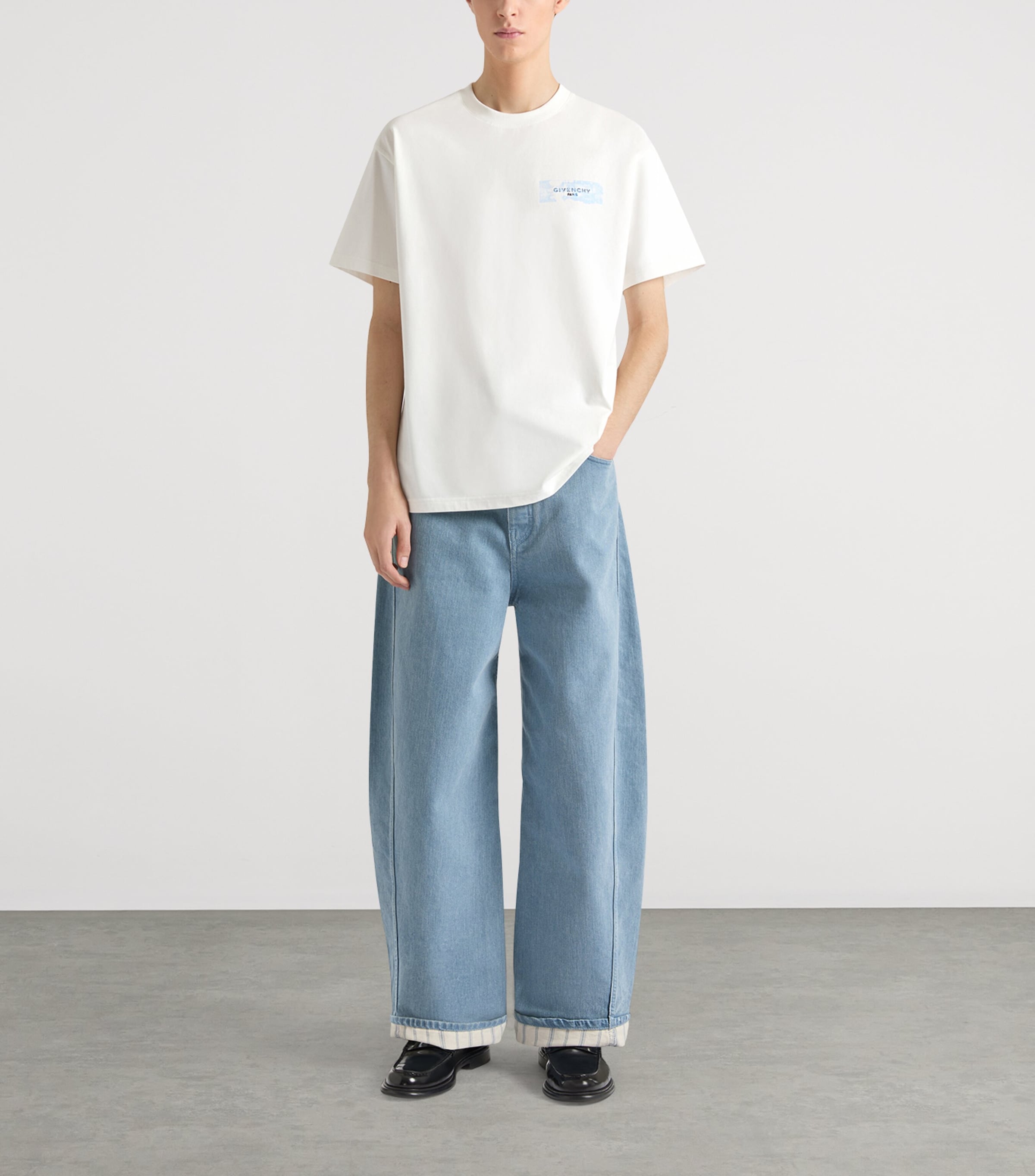 Givenchy White Cotton Logo-Tab T-Shirt | Harrods US