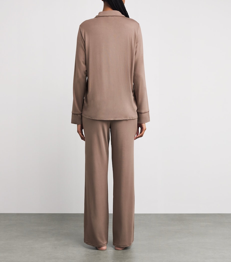 Soft Lounge Long Pyjamas FOSSIL Image 3