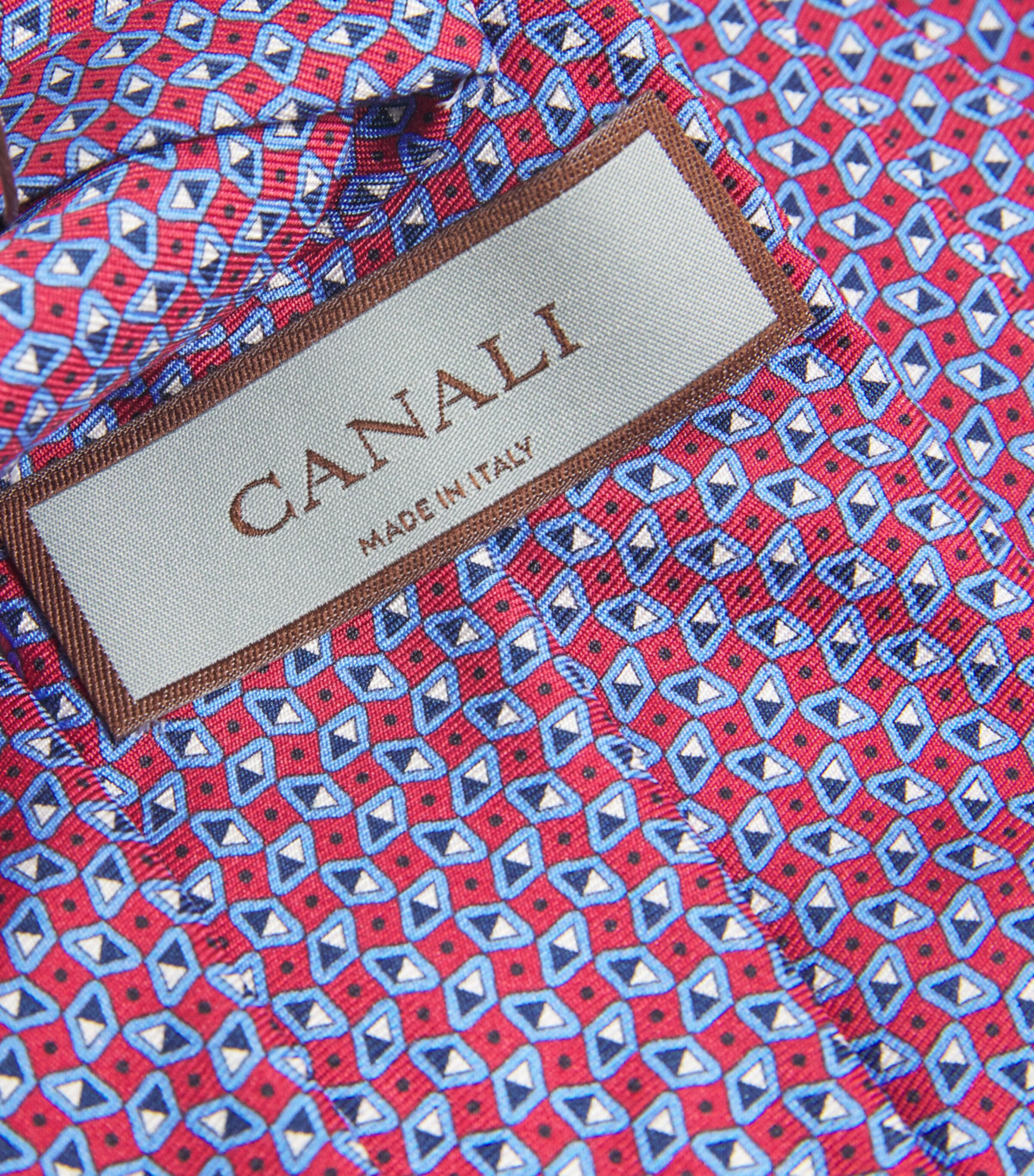 Silk Geometric Print Tie 3 Image 3