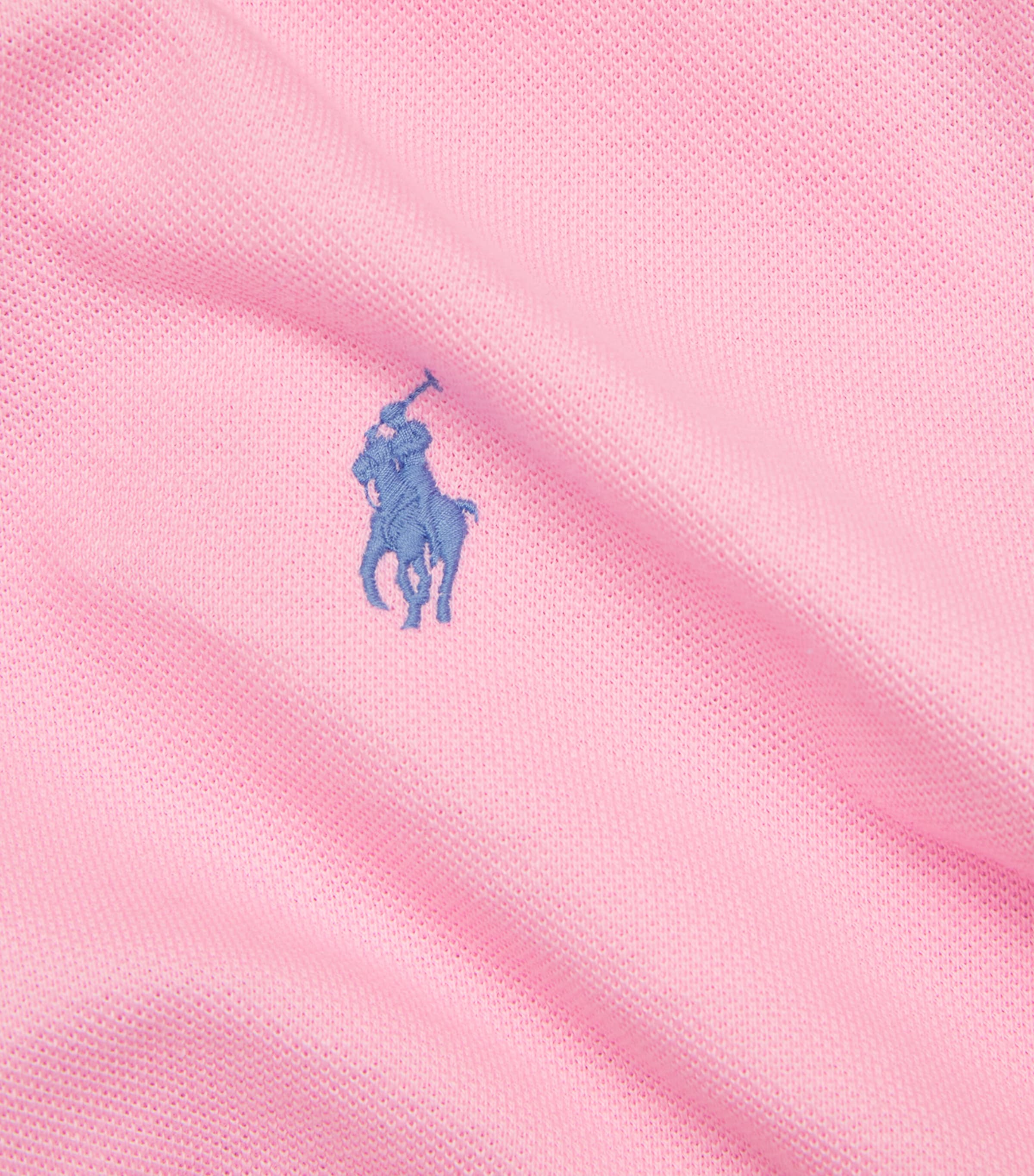 Polo Ralph Lauren Mens Cotton-Mesh Polo Shirt Pink Image 5