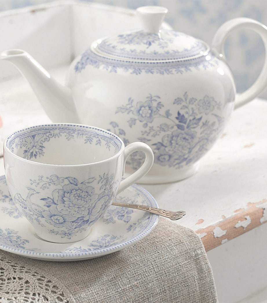 Small Asiatic Pheasant Teapot (400ml) BLUE Image 3