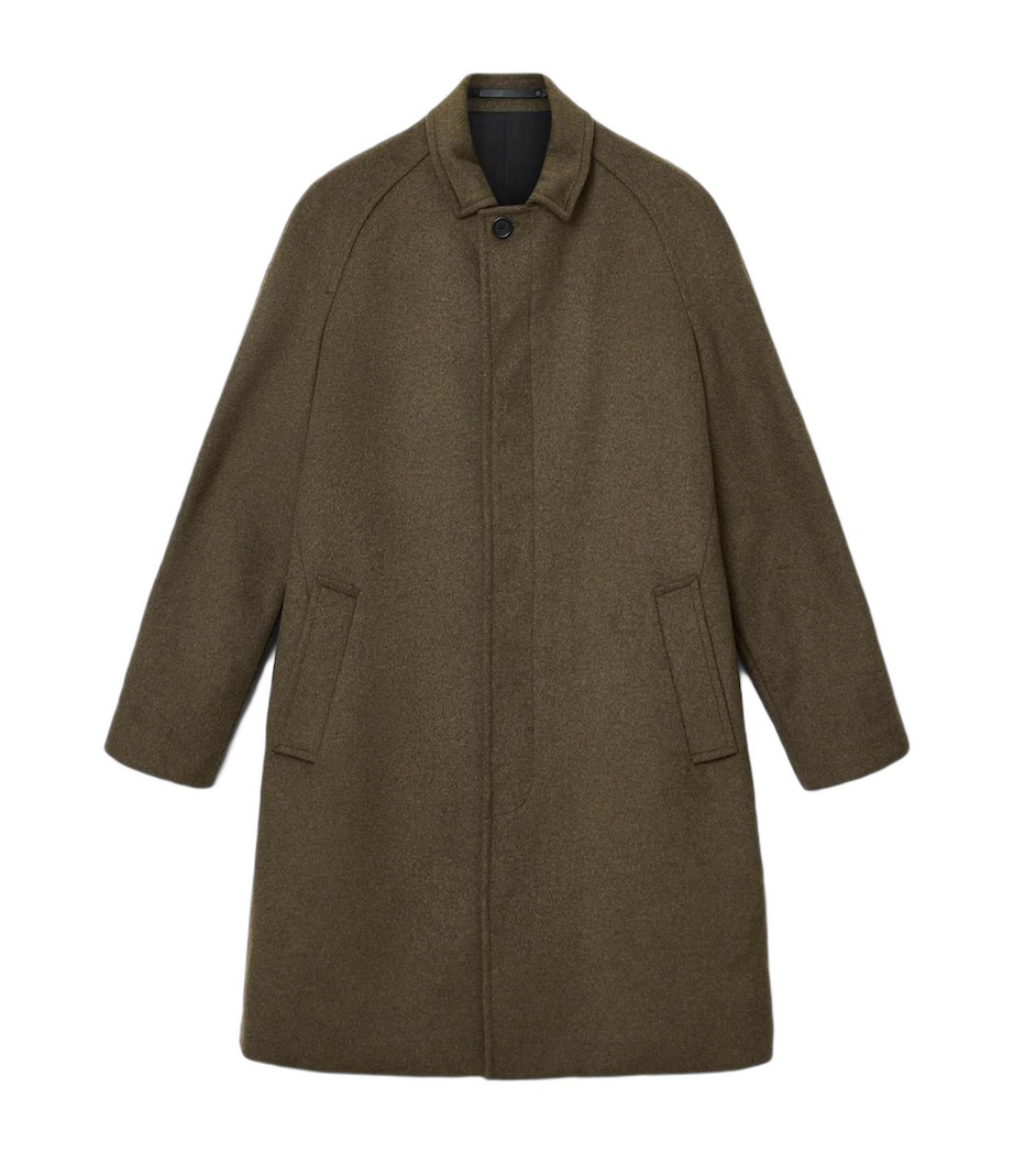 Wool-Blend Trent Overcoat LOG BROWN Image 6