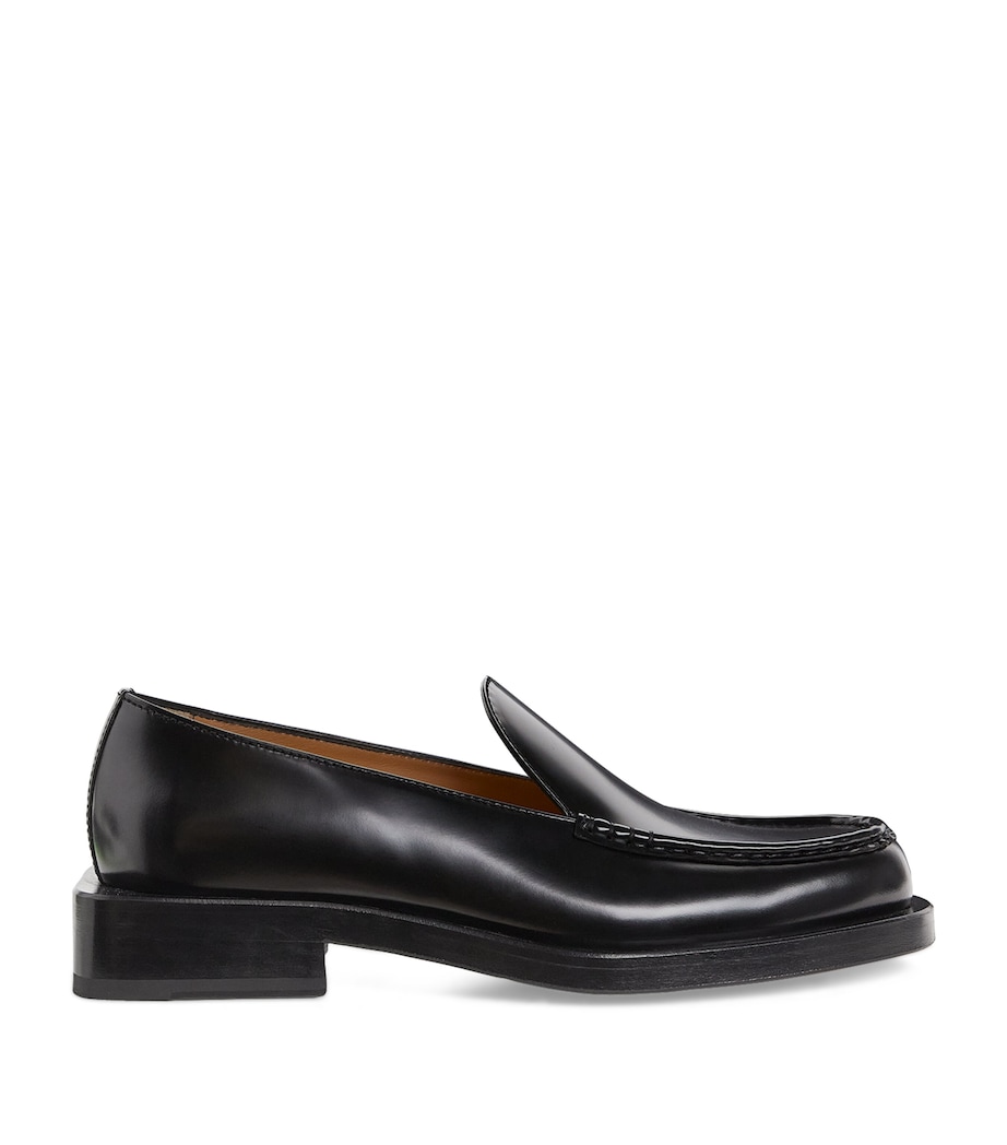 Leather Loafers 990-BLACK Image 1