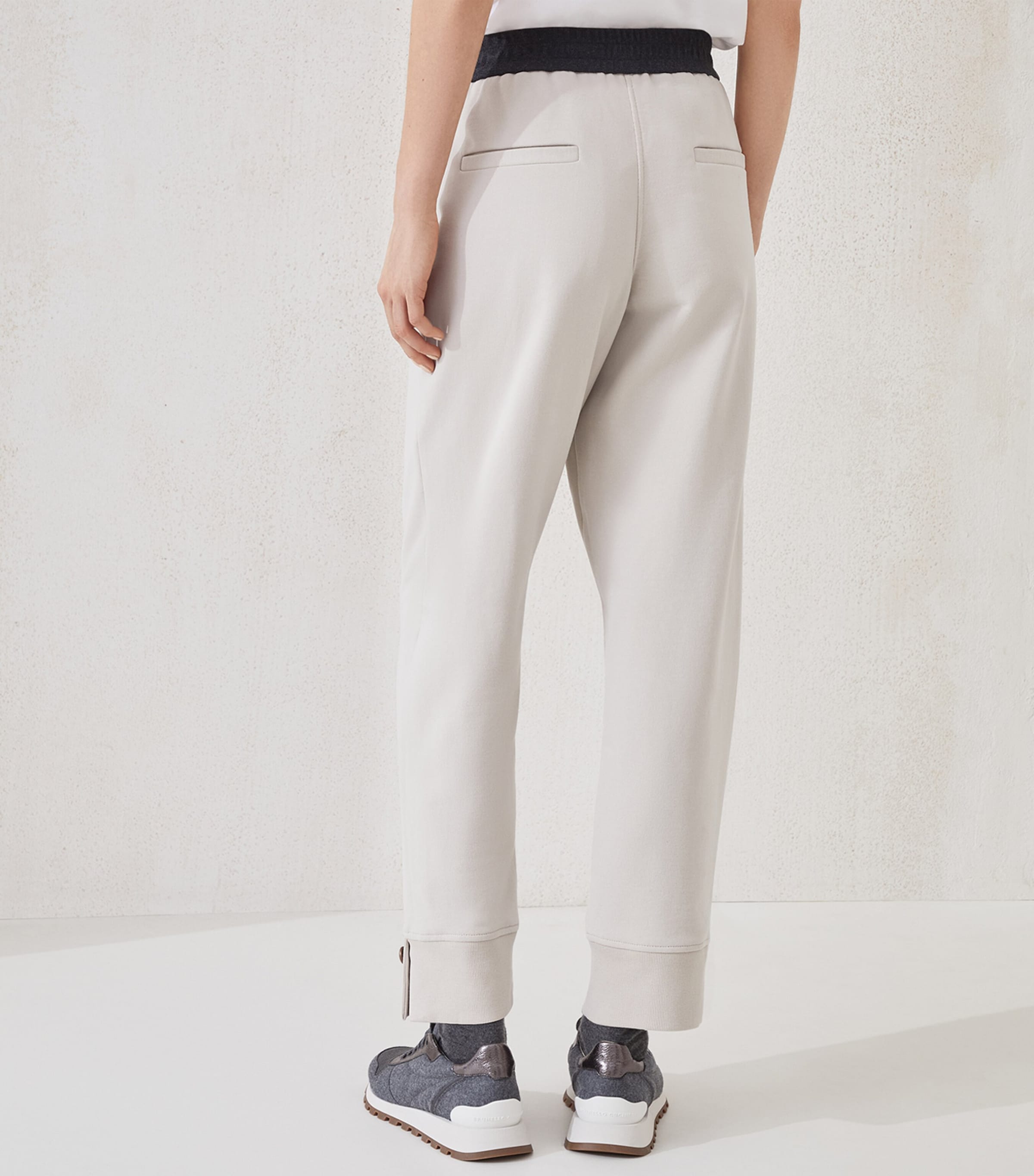 French Terry Cotton Sweatpants CRY36 Image 4