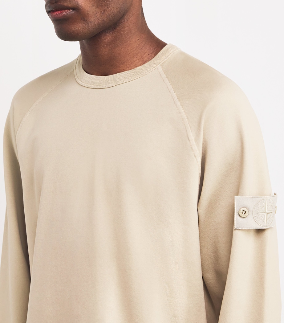 Stone Island Mens Stretch-Cotton Ghost Sweatshirt Image 6