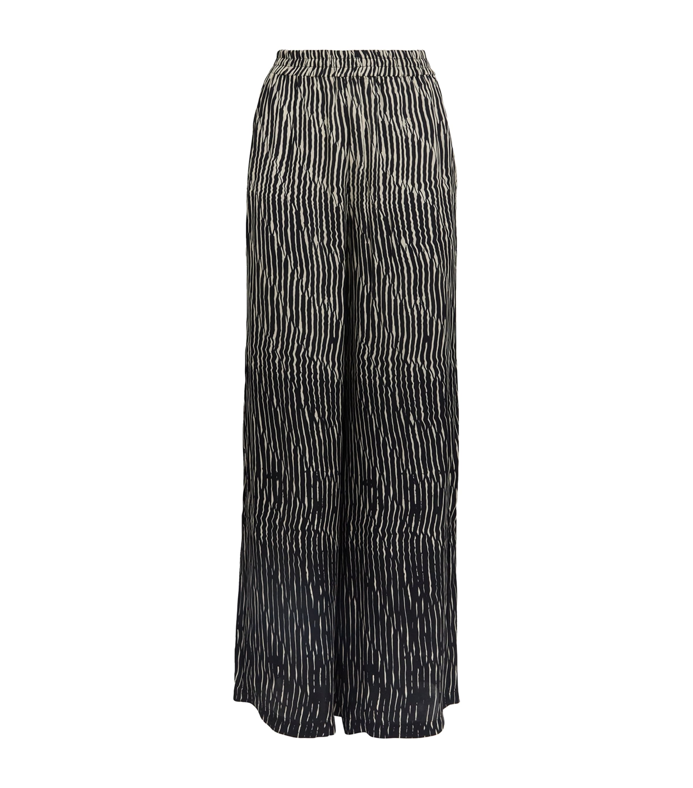 Delos Silk Clement Tailored Trousers In Gray