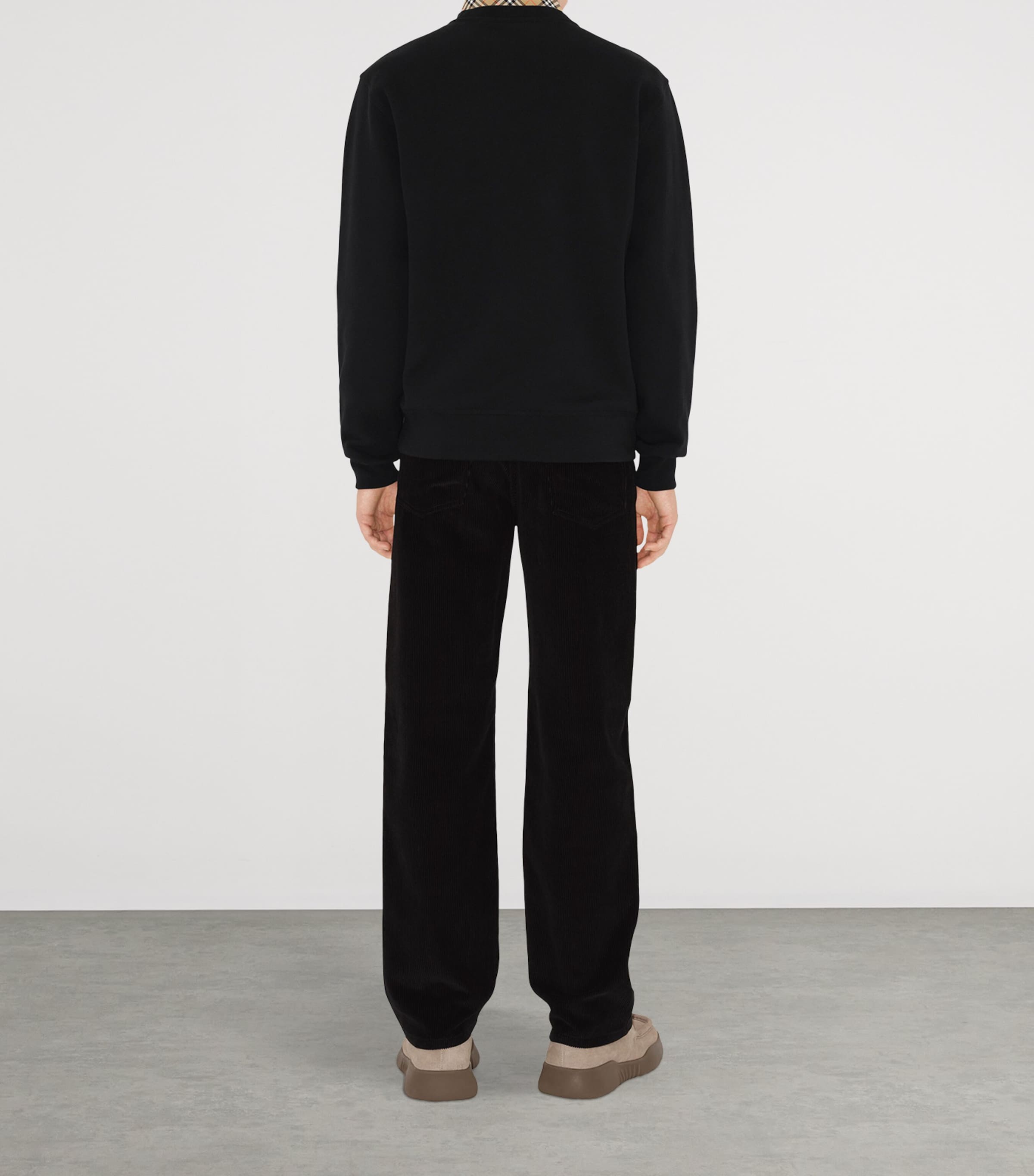 Cotton-Linen Check Overshirt BLACK Image 4