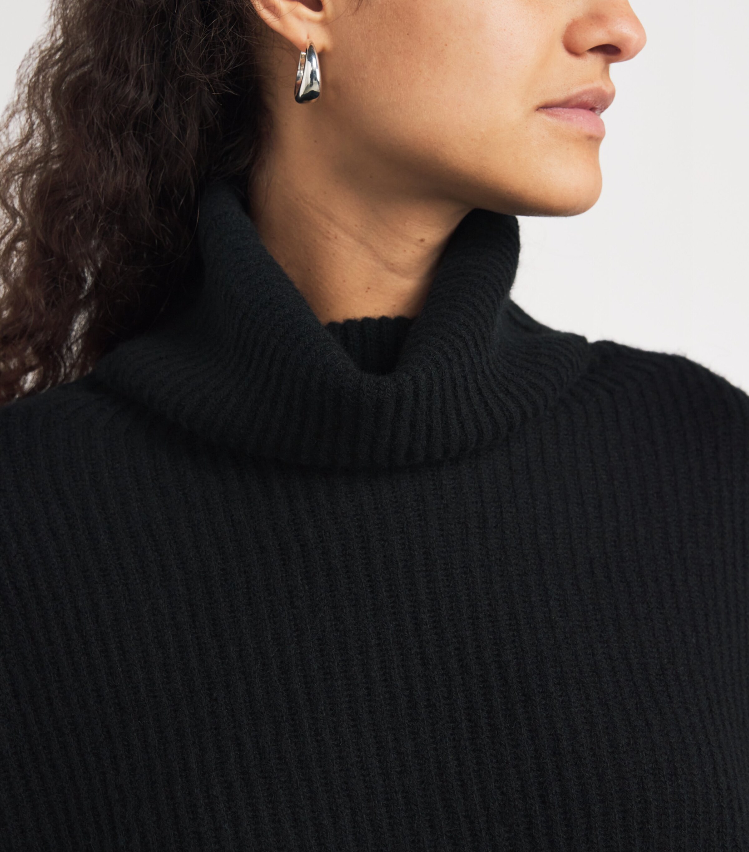 Cashmere Rollneck Sweater BLACK Image 6