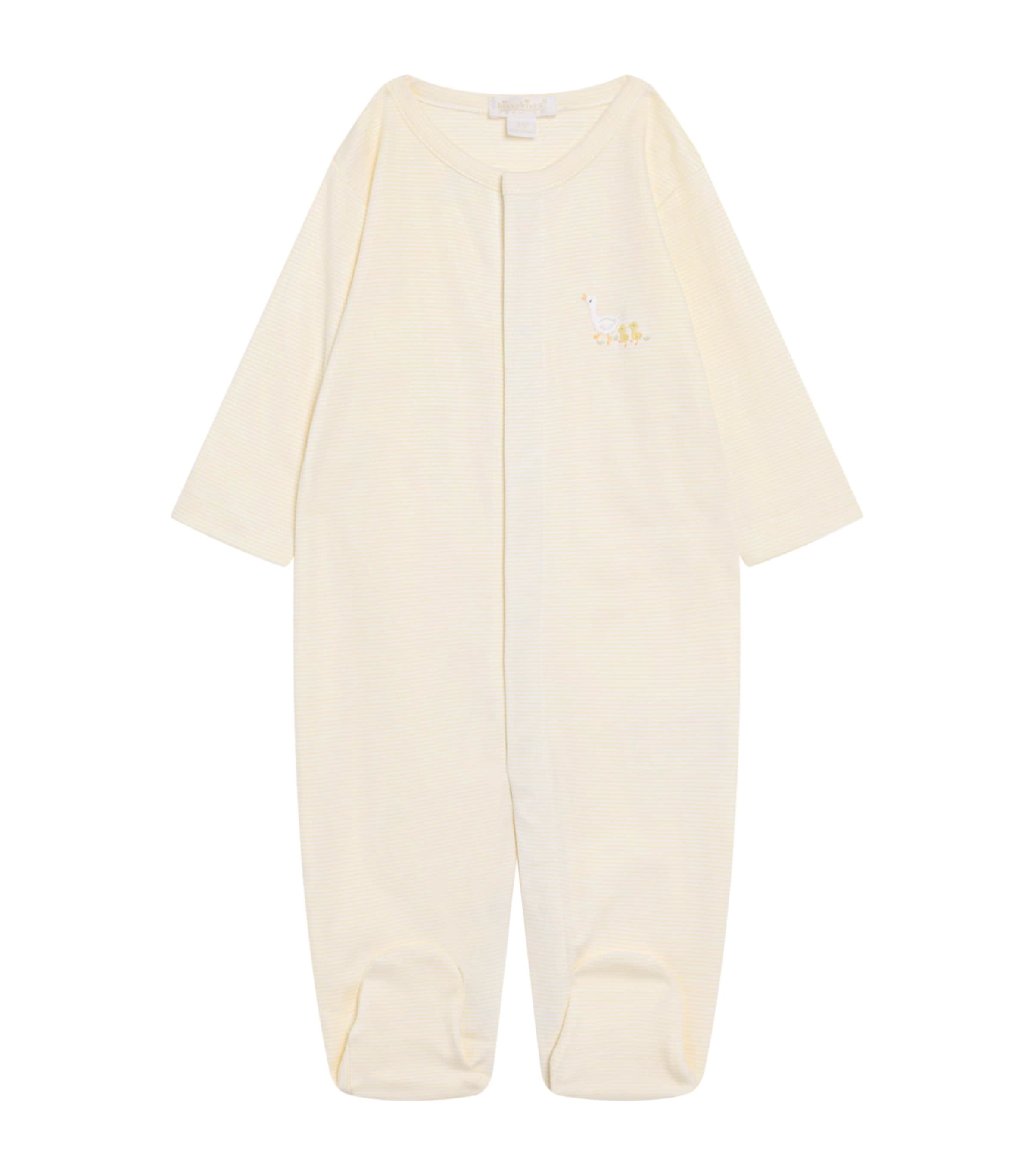 Kissy Kissy Pima Cotton Duckling All-in-one In Nude