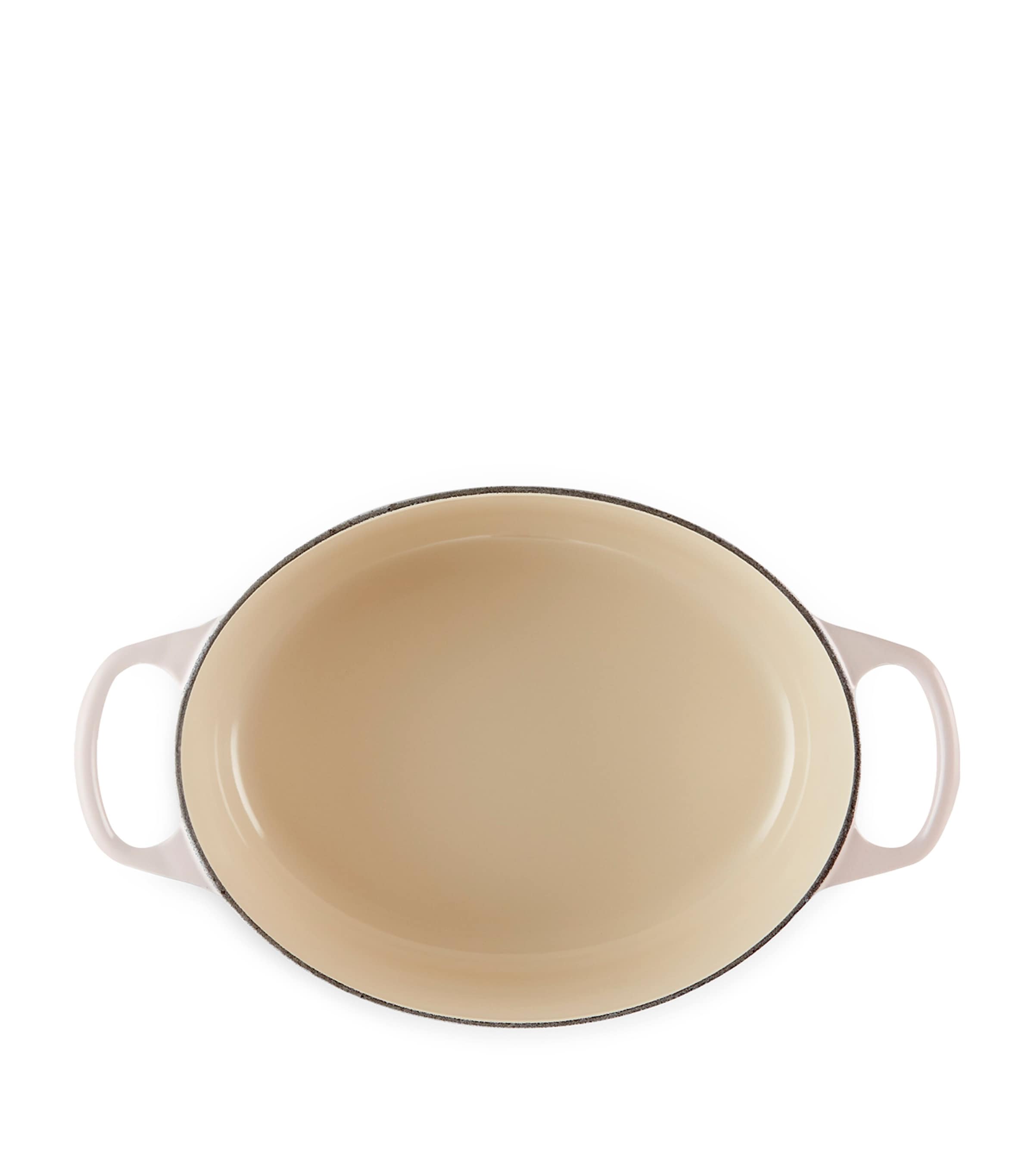 Cast Iron Oval Casserole Dish (29cm) SHELL PINK Image 5