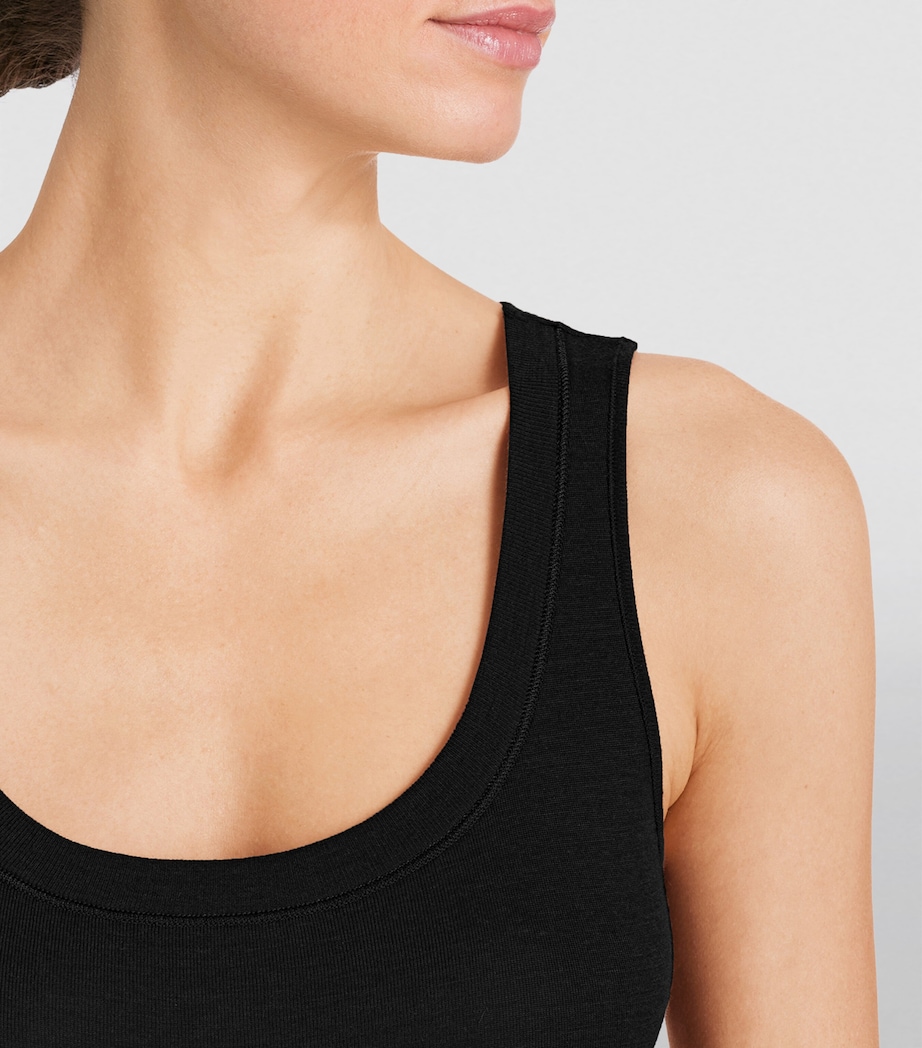 Silk-Cashmere Tank Top BLACK Image 6