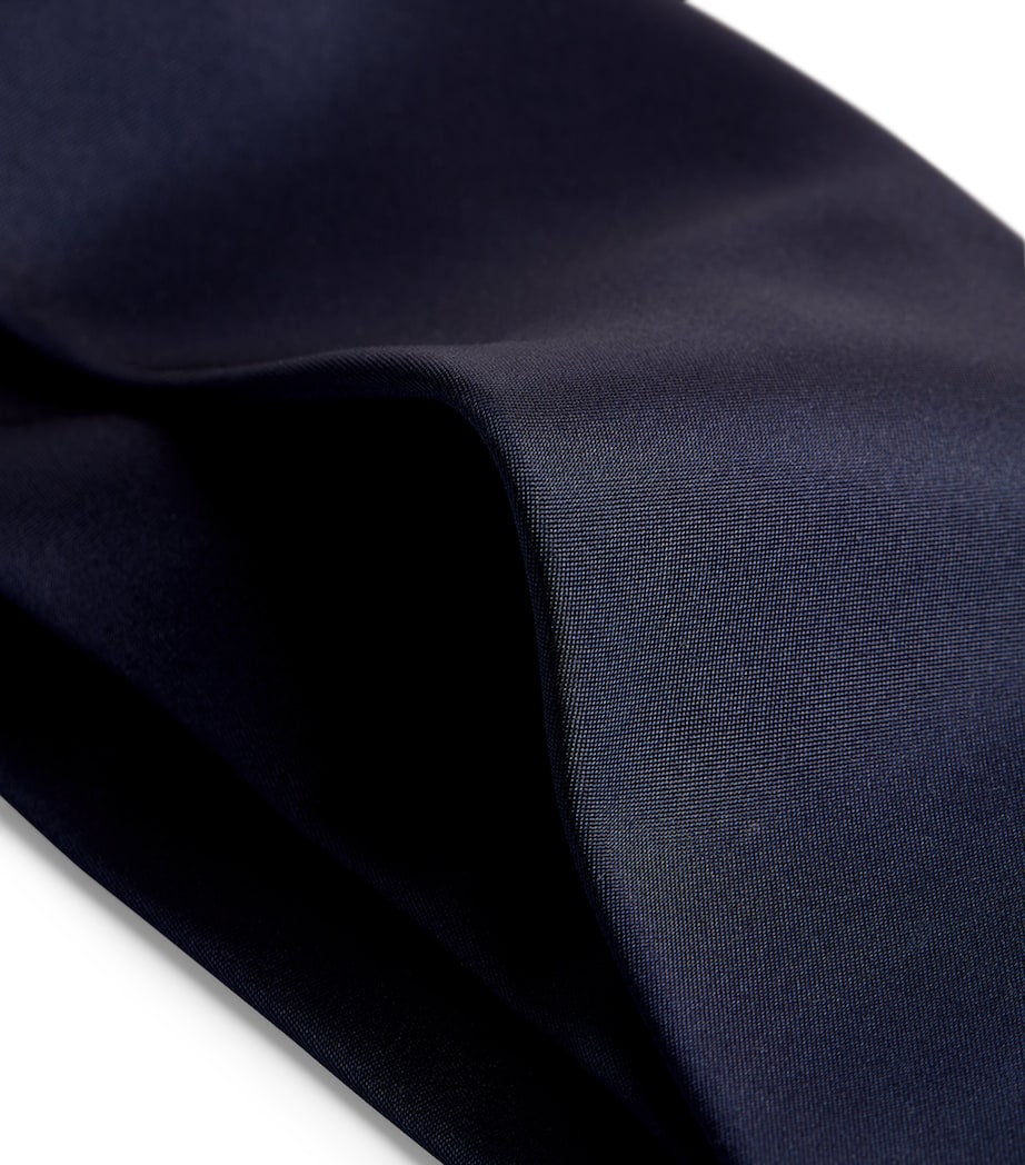 Silk Tie DARK NAVY Image 4