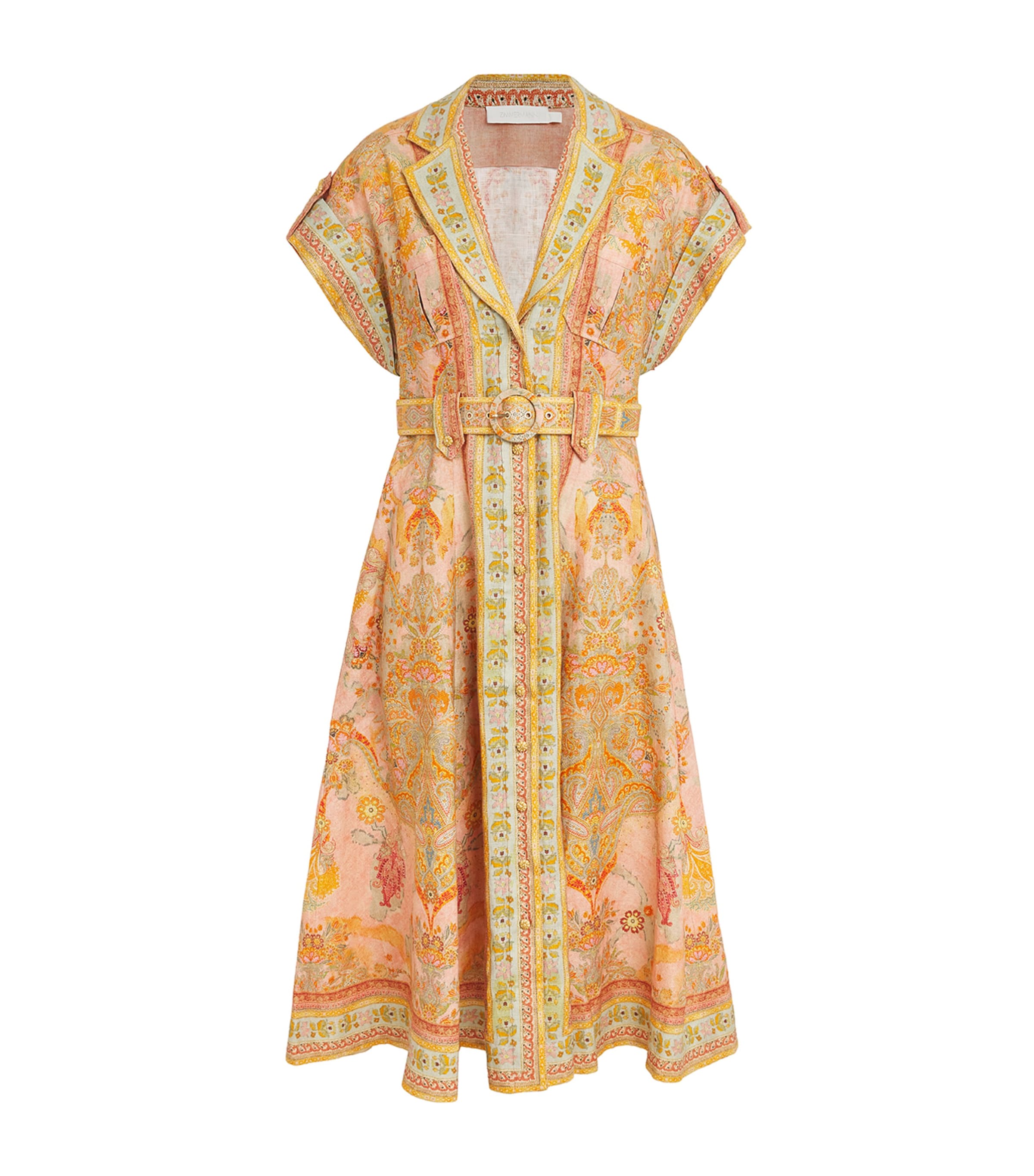 Shop Zimmermann Acacia Midi Shirt Dress