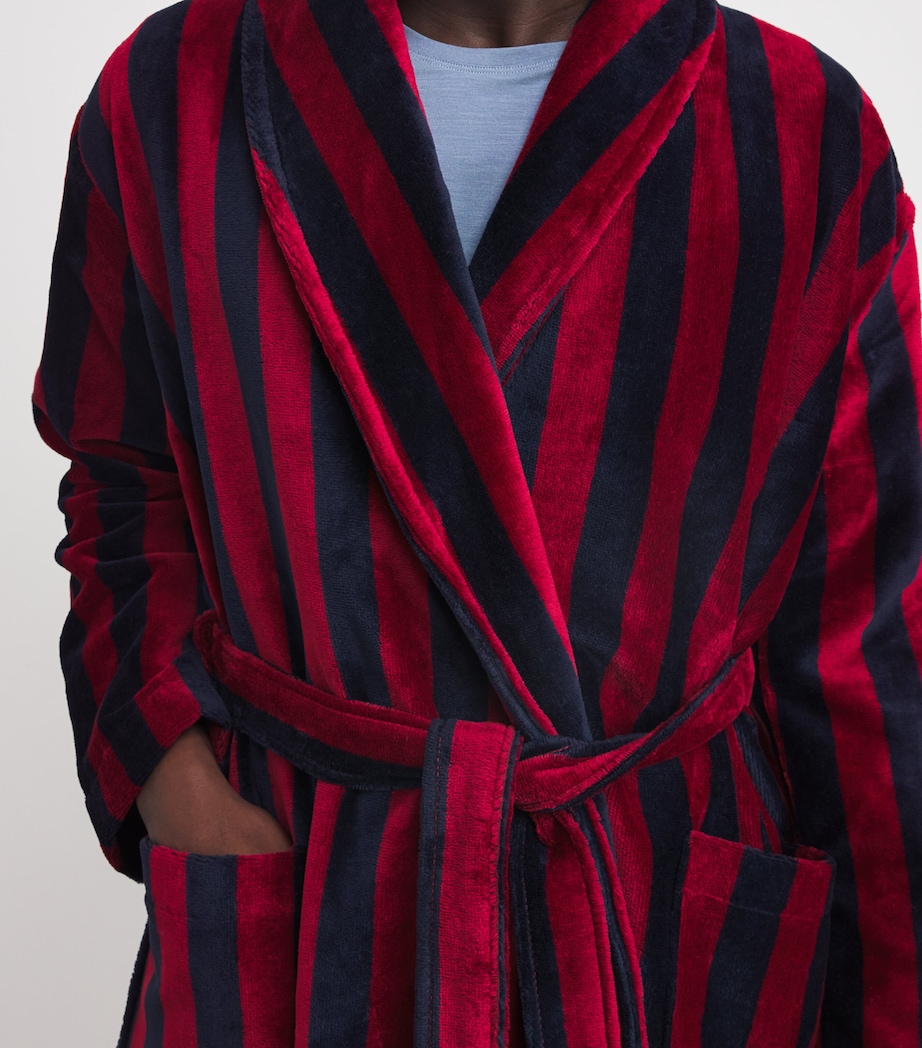 Terry Stripe Aston Bathrobe 032MUL Image 6