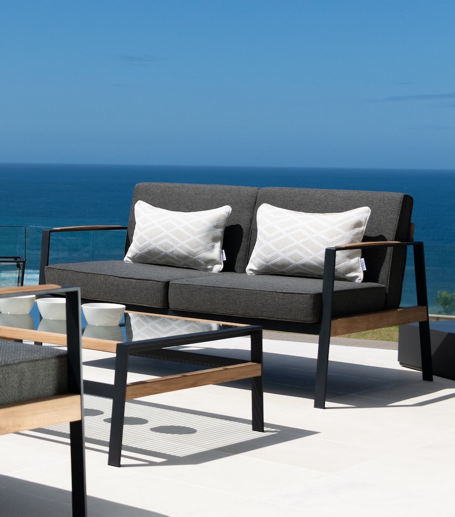 California 2-Seater Outdoor Sofa CHARCOAL Image 3