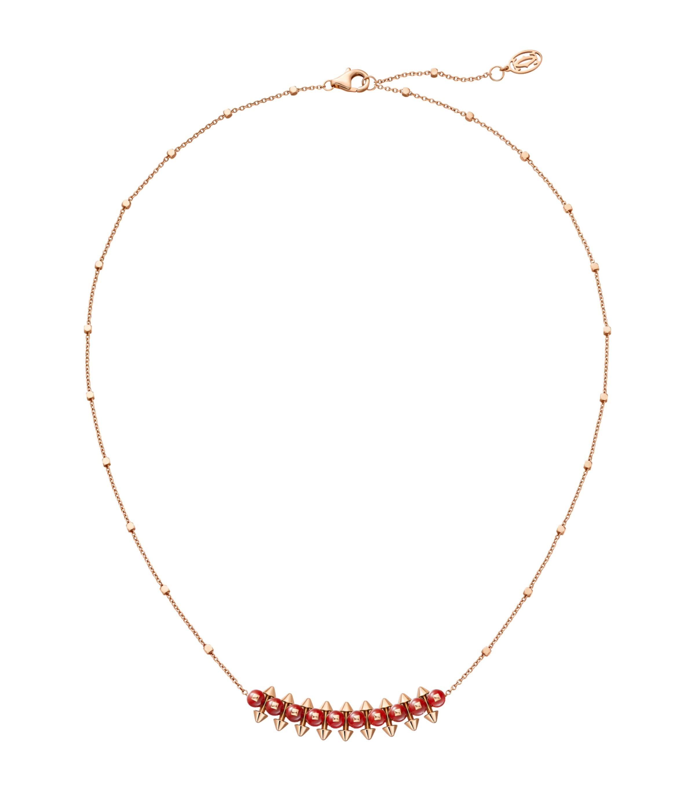 Cartier Rose Gold and Agate Clash de Cartier Pendant Necklace Rose Gold Image 1