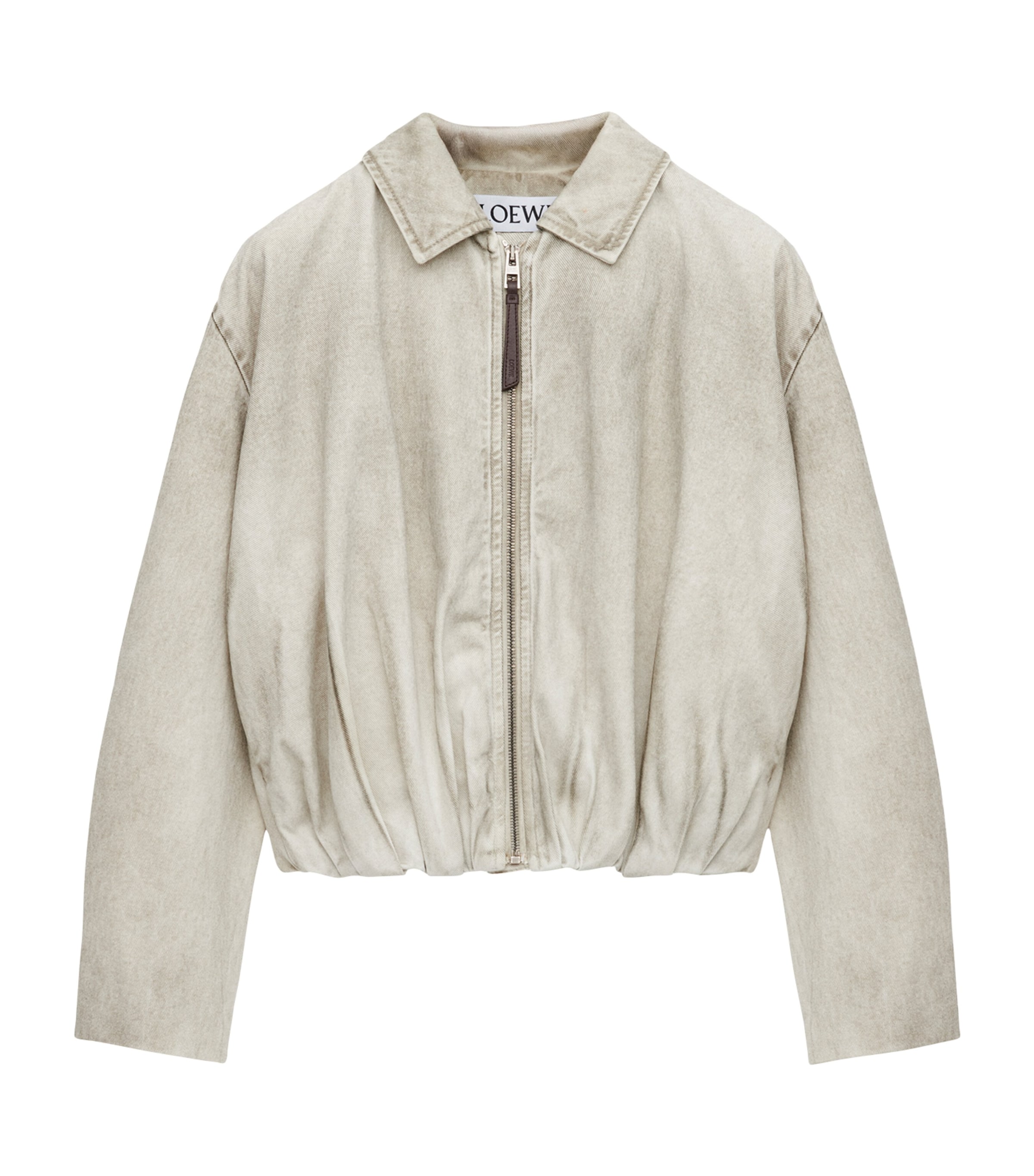 Cotton Draped Jacket LIGHT GREY Image 1