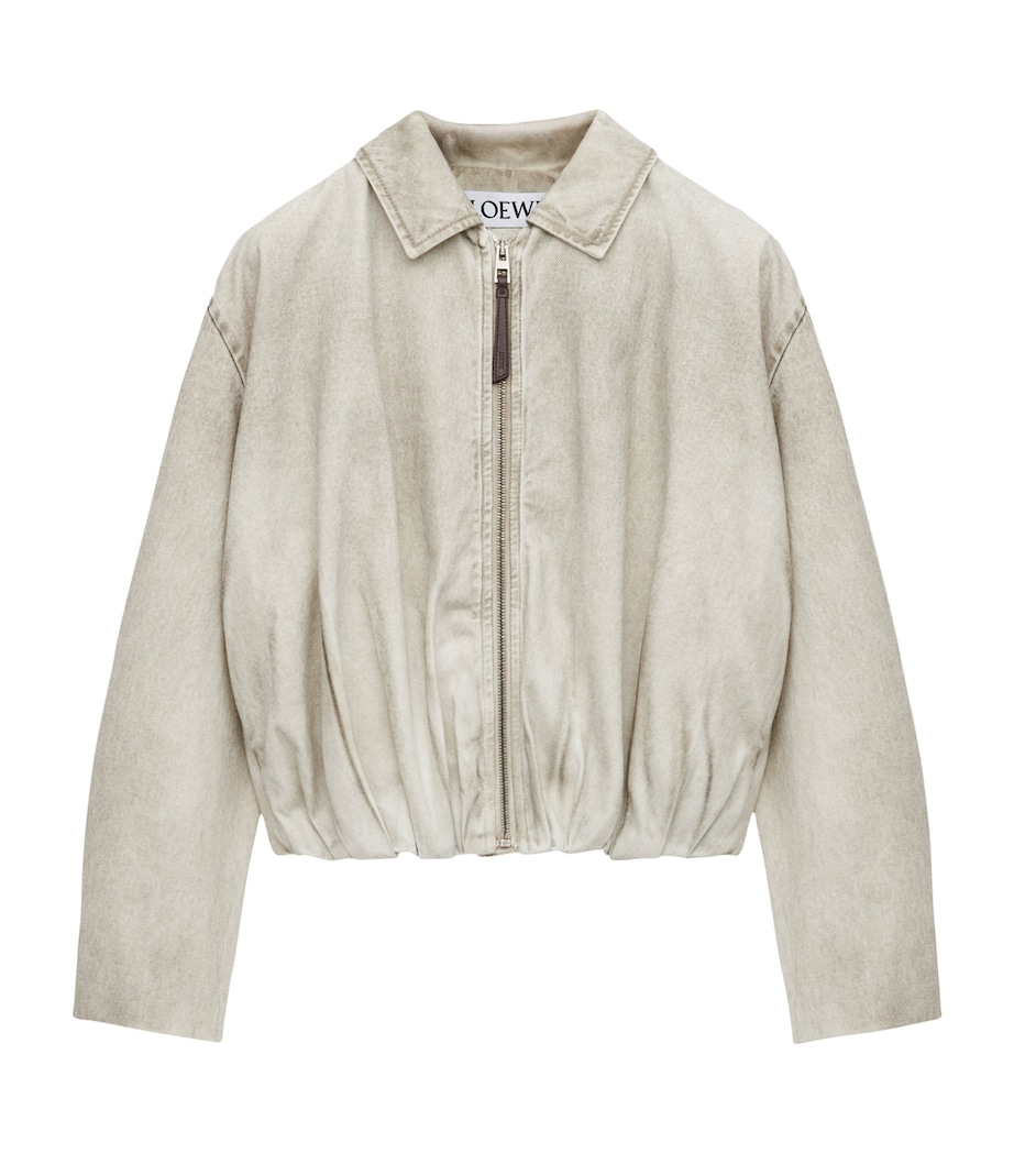 Cotton Draped Jacket LIGHT GREY Image 1