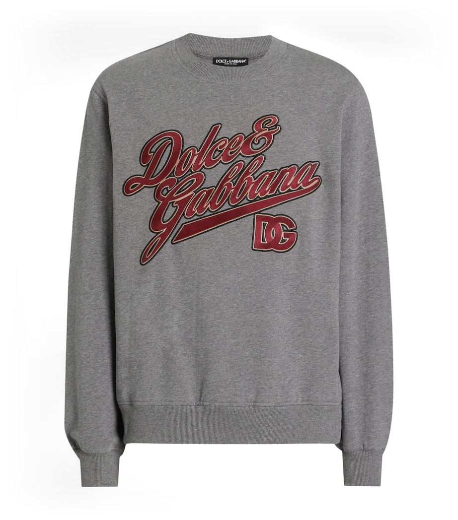 Cotton Graphic Sweatshirt S8291-MELANGE GREY Image 1