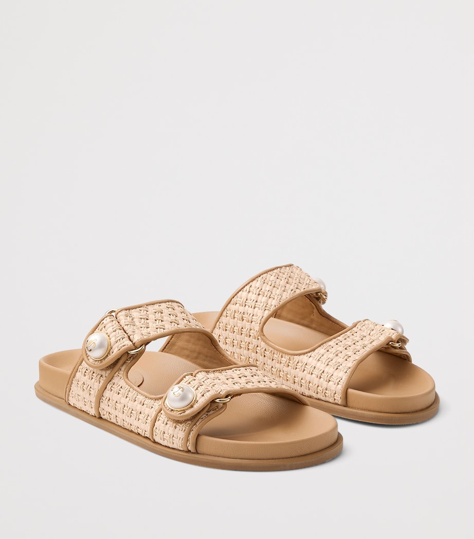 Fayence Raffia Sandals NATURAL/CAPPUCCINO Image 6