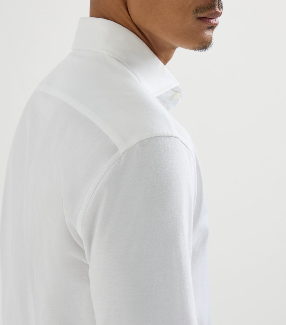 Brunello Cucinelli Mens Cotton Piqué Shirt Image 6