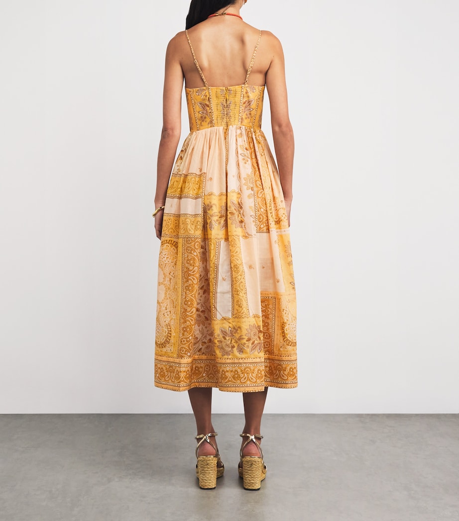 Cotton Lucky Corset Midi Dress MUSBAND/MUSTRD BNDNA Image 3