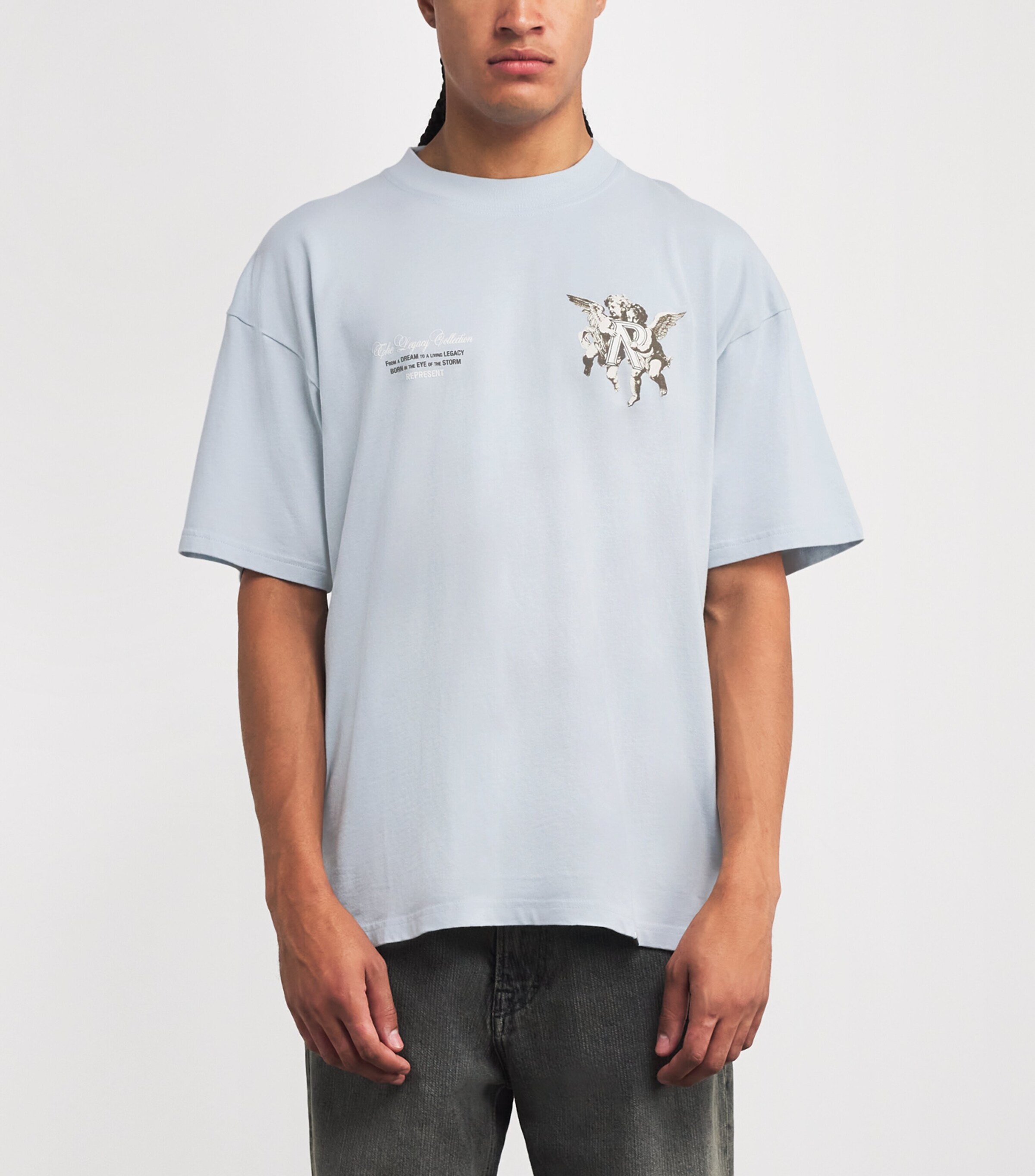 Cotton Legacy Cherub T-Shirt CLOUD Image 3