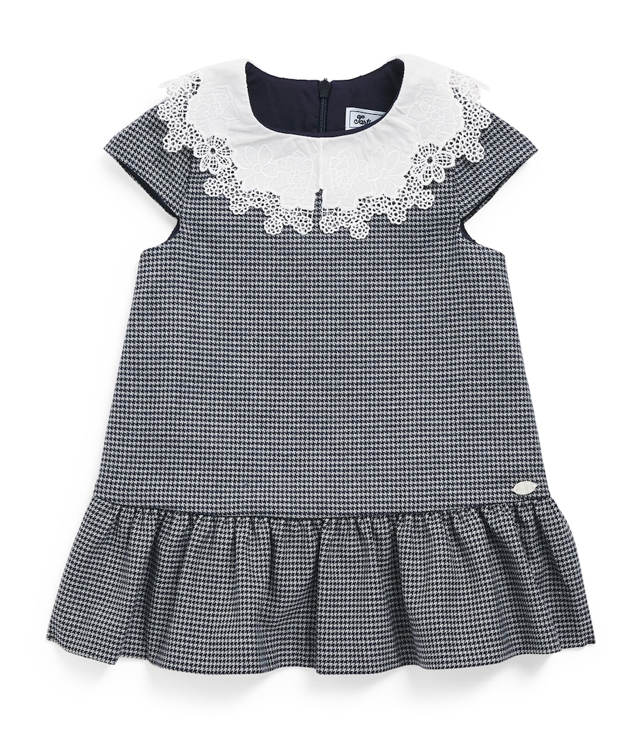 Collared Houndstooth Dress (3 Months-4 Years) 4MARINE Image 1