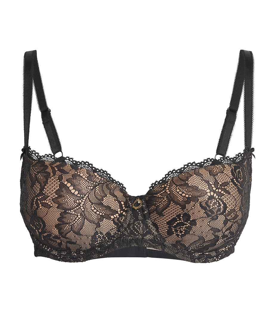 Lace Rosessence Half-Cup Bra BLACK Image 1