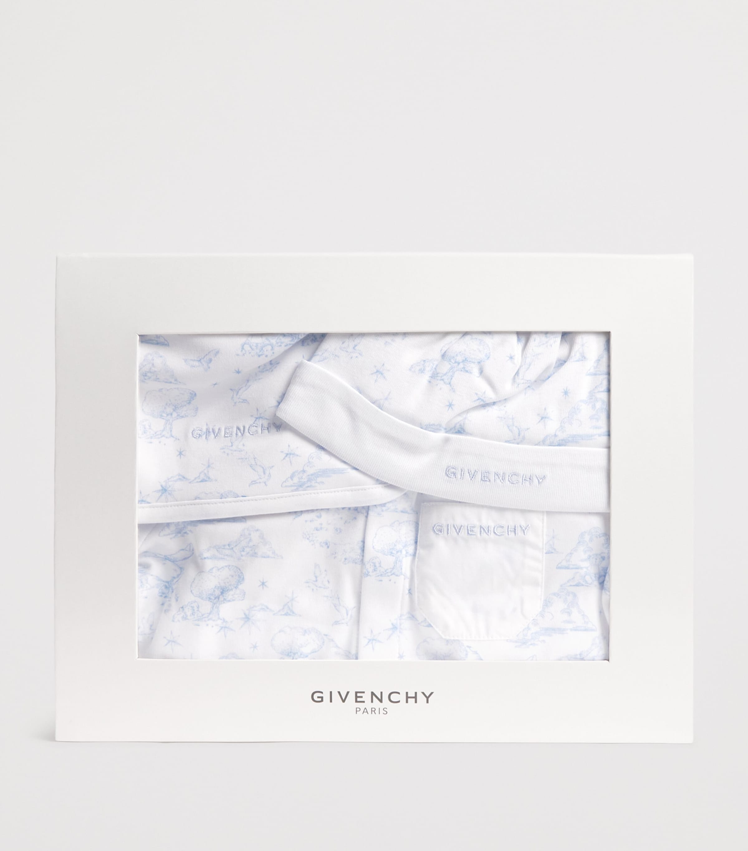 Cotton All-In-One, Hat and Bib Set (1-18 Months) H31264/N48WHITE BLUE Image 3