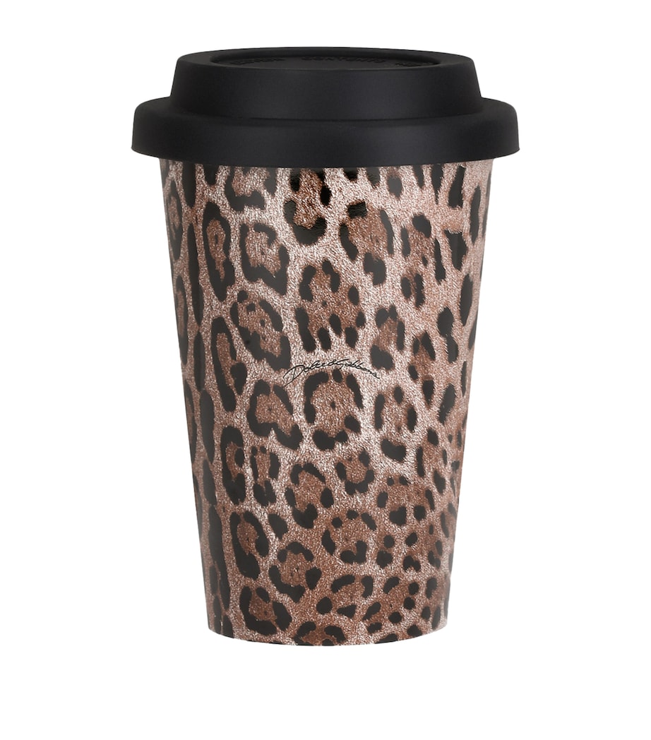 Dolce&Gabbana Casa Ceramic Leopardo Travel Mug Leopardo Image 1