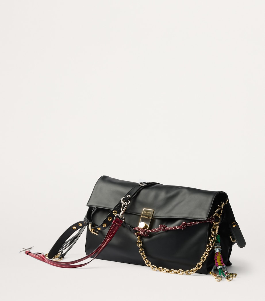 Large Leather Soft Sound Shoulder Bag F0002 Image 3