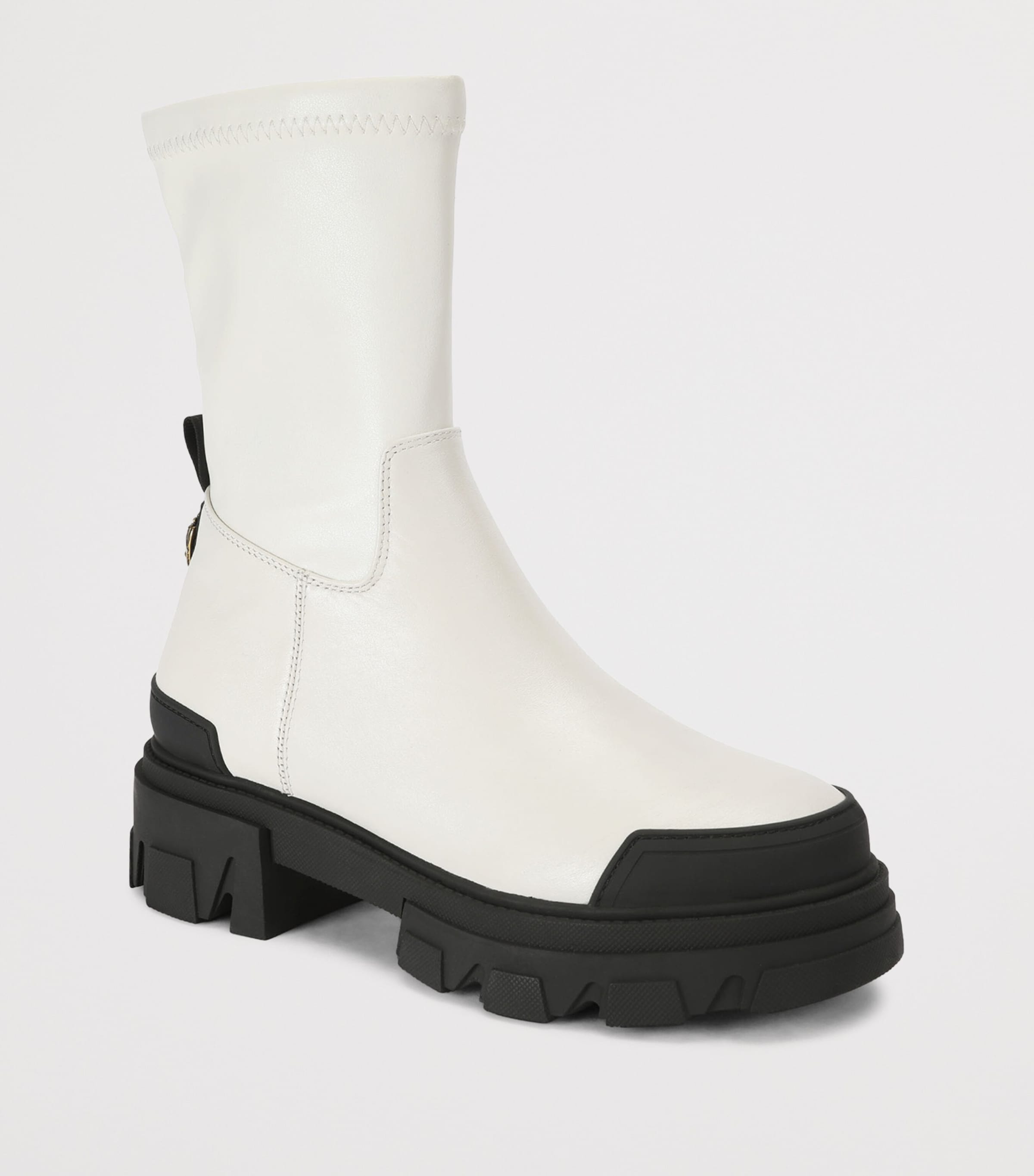 Kurt Geiger London Leather Clarence Ankle Boots 60 Bone Image 3