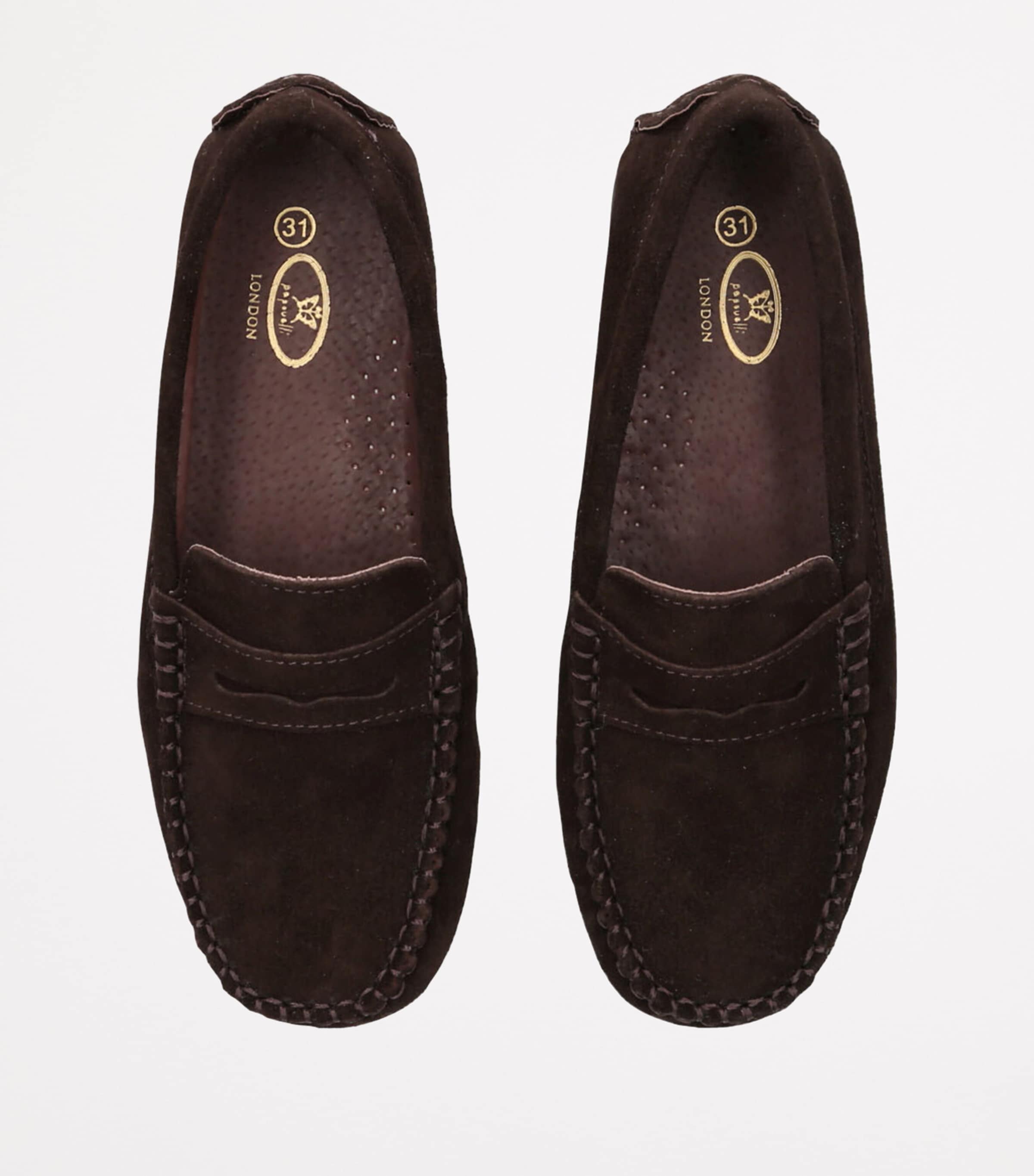 Suede Felix Loafers DARK BROWN Image 4