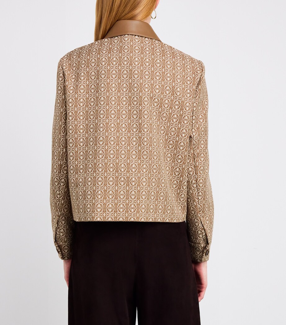 Cotton Monogram Jacket CAMEL Image 4