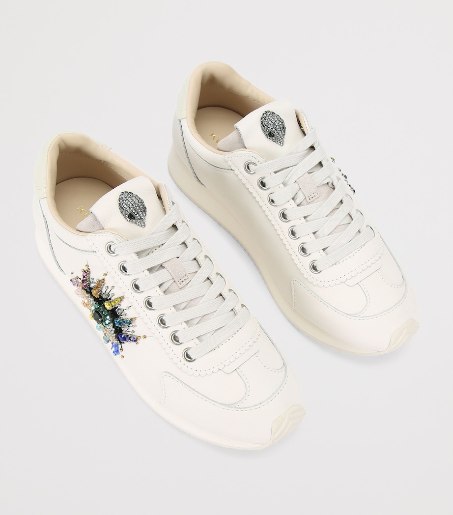 Kurt Geiger London Leather Islington Eye Low-Top Sneakers White/comb Image 4