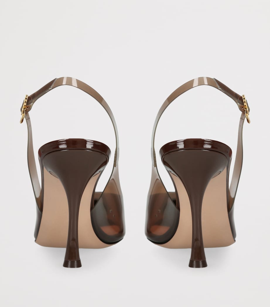 Tipped Diana Slingback Pumps 85 BROWN Image 2