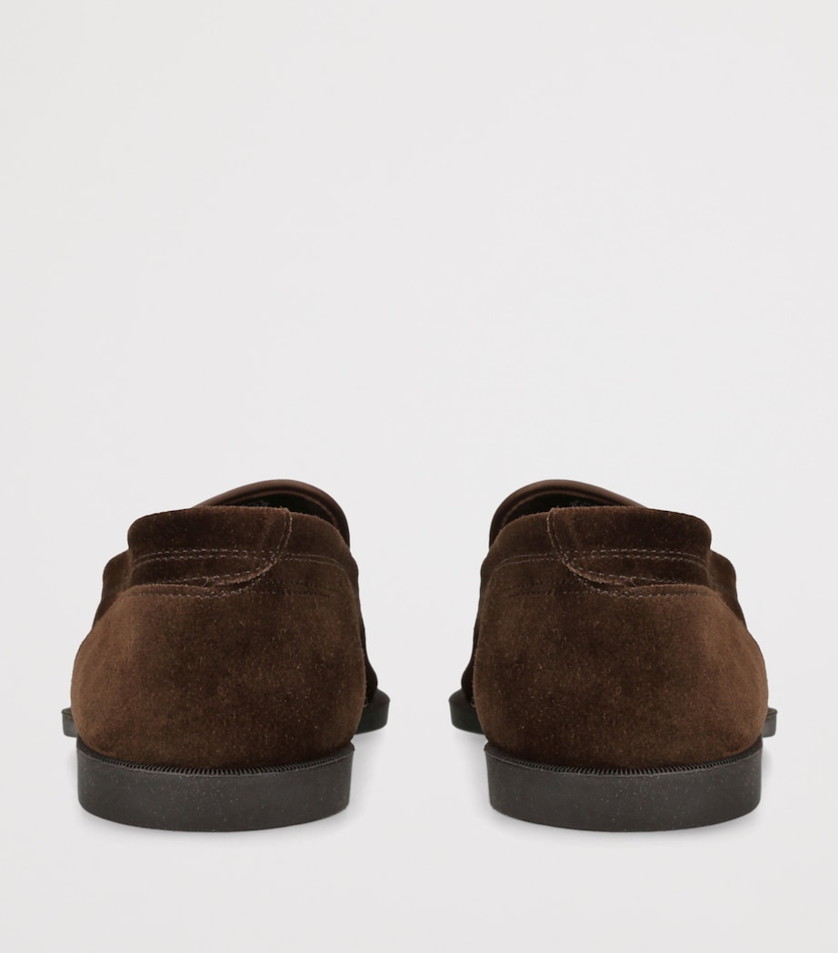 Suede Pace Loafers DARK BROWN Image 2