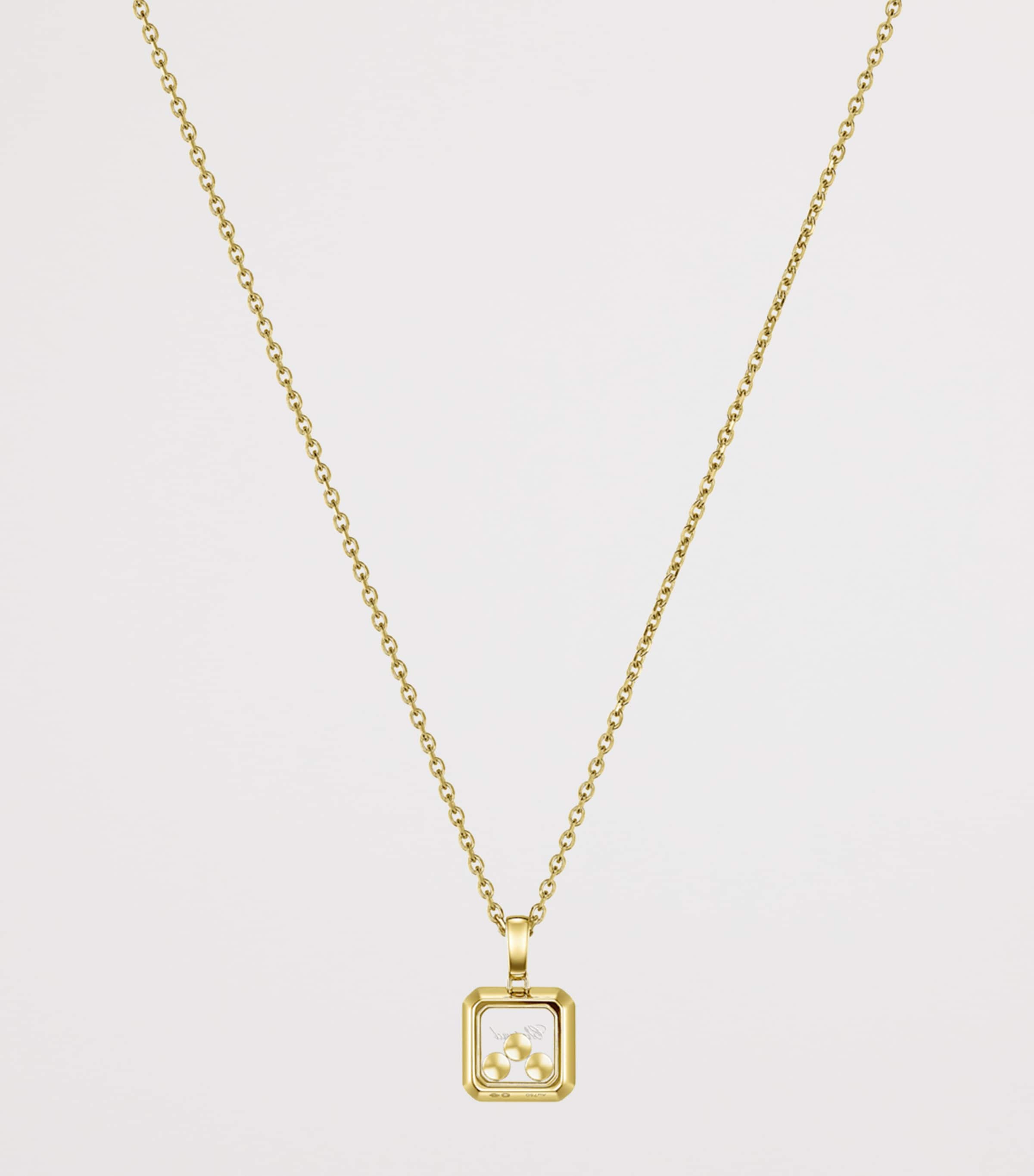 Yellow Gold and Diamond Happy Diamonds Icons Necklace 18K YELLOW GOLD Image 4