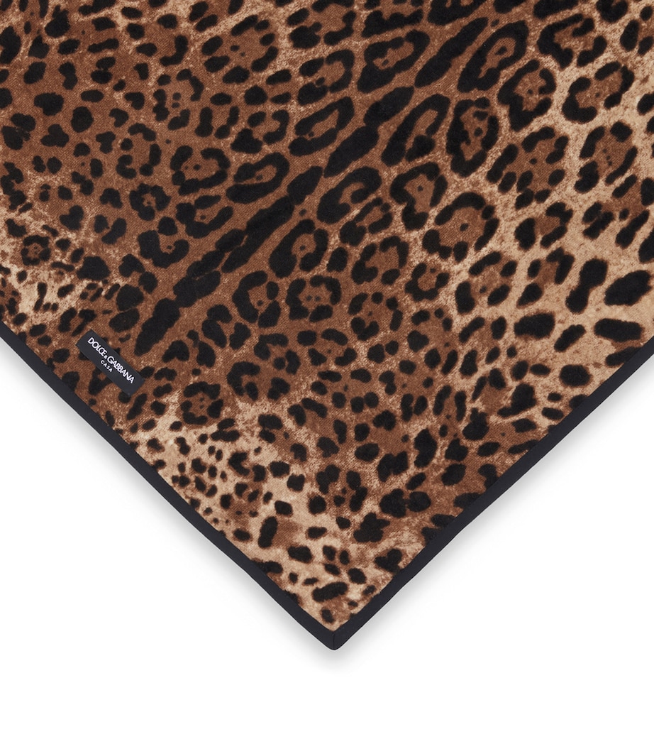 Cotton Leopard Print Hand Towel (60cm x 110cm) UL003LEOPARDO Image 3