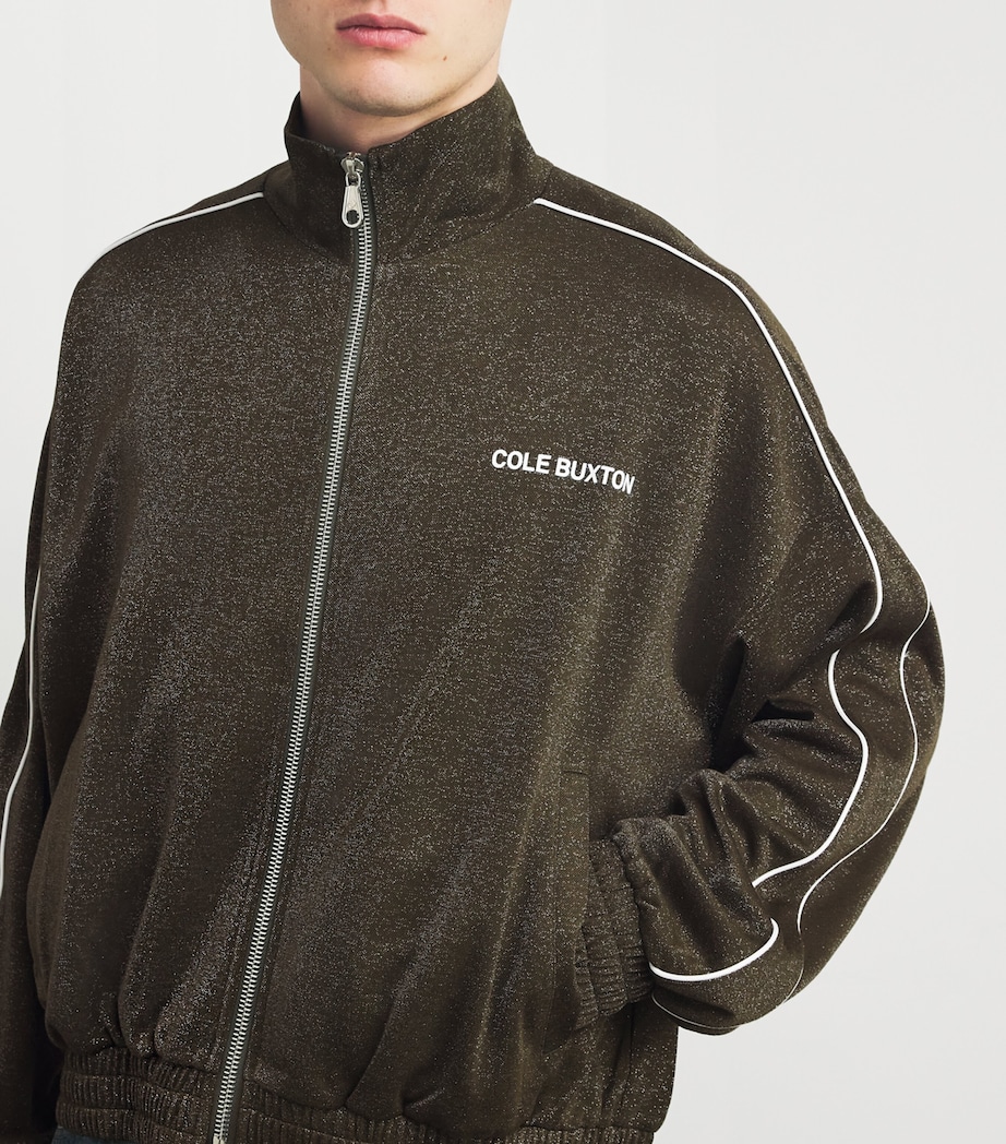 Glitter Track Jacket 680 KHAKI Image 6
