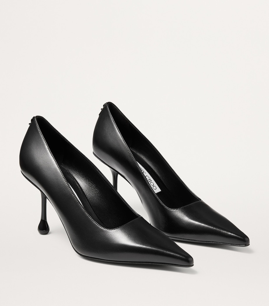 Ixia 80 Leather Pumps BLACK Image 3
