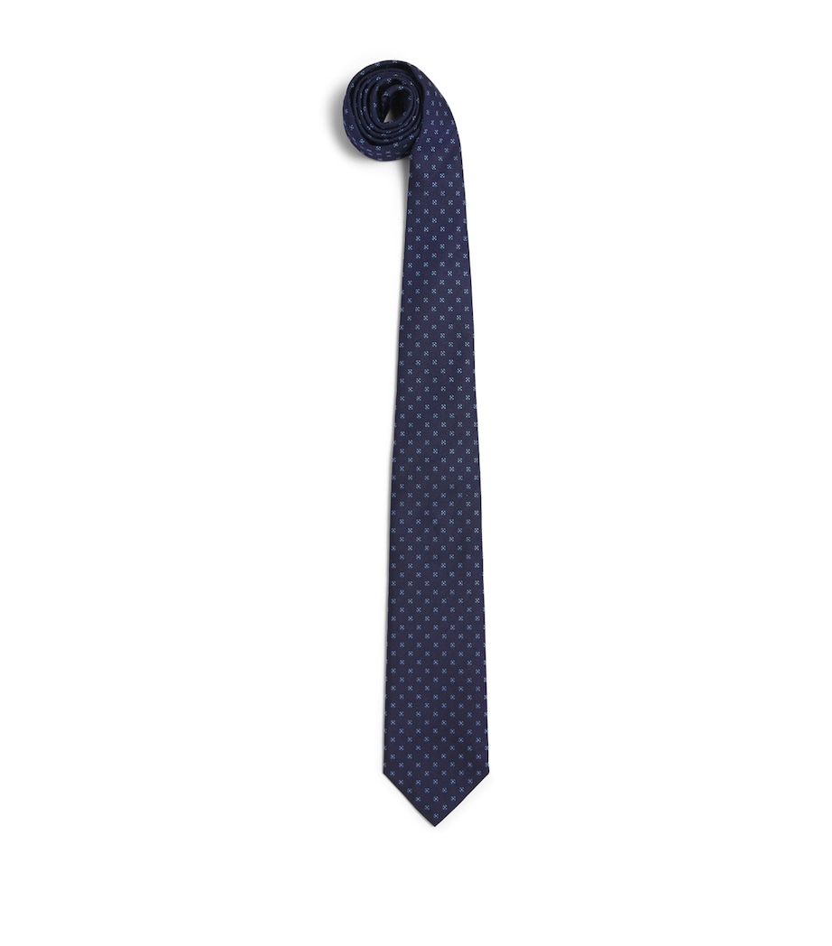 Isaia Silk Floral Tie Image 1