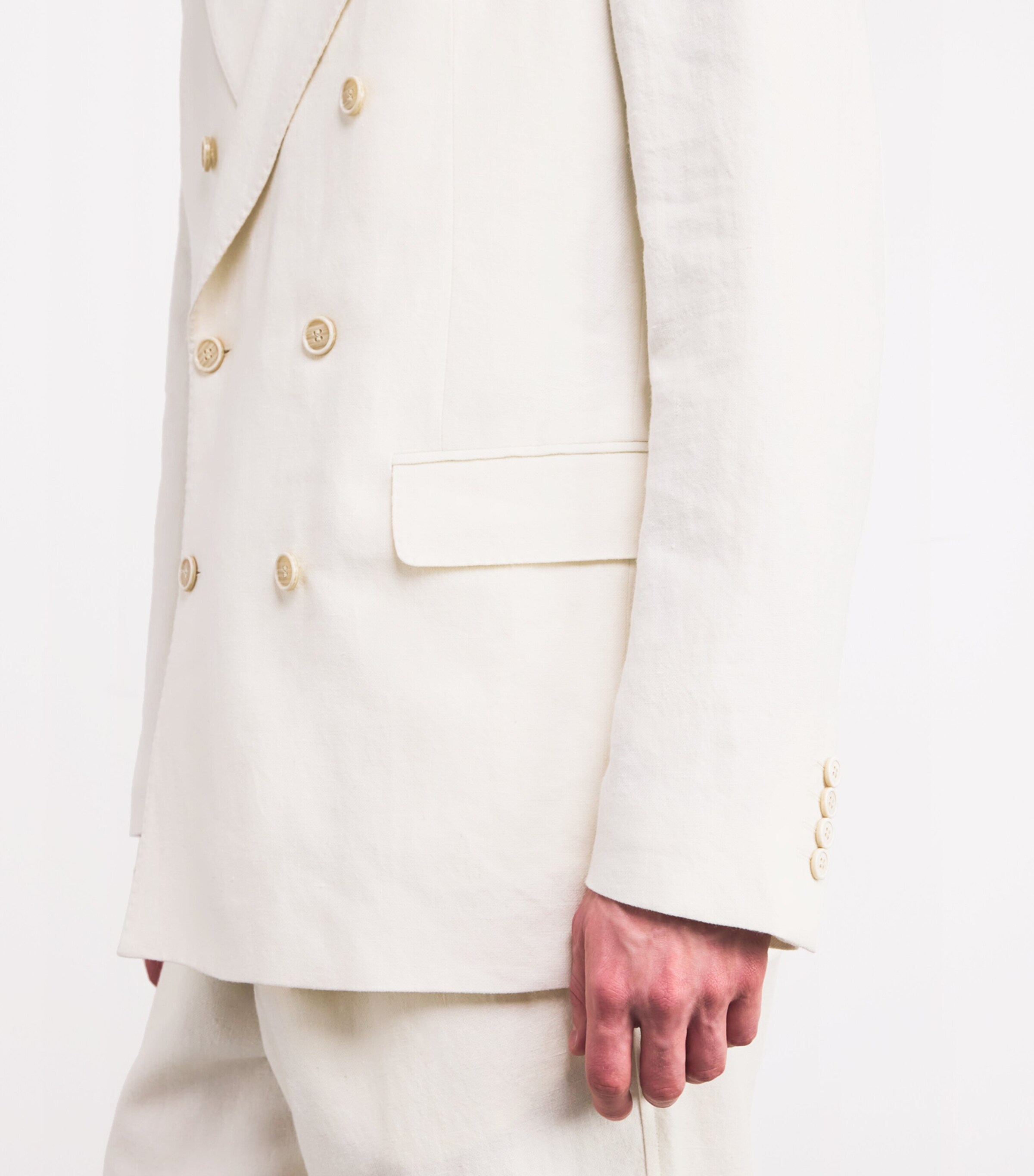 Double-Breasted Blazer 5 ECRU Image 6