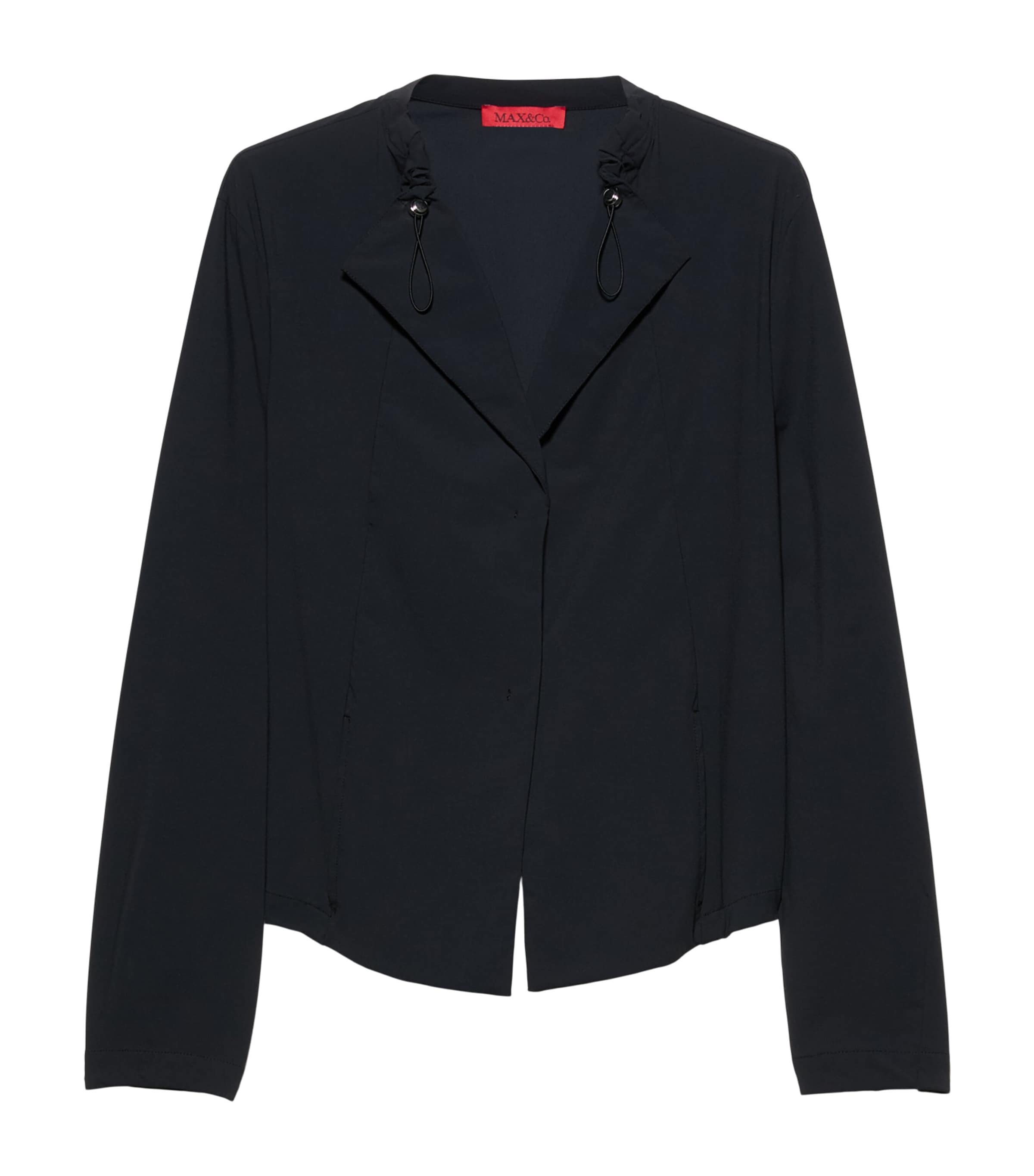 MAX&Co. Womens Technical Jersey Jacket Black Image 1