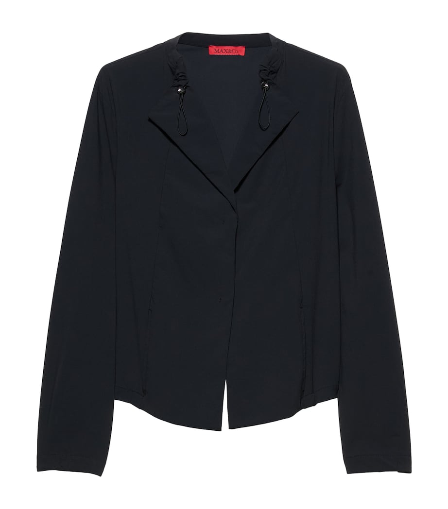 MAX&Co. Womens Technical Jersey Jacket Black Image 1