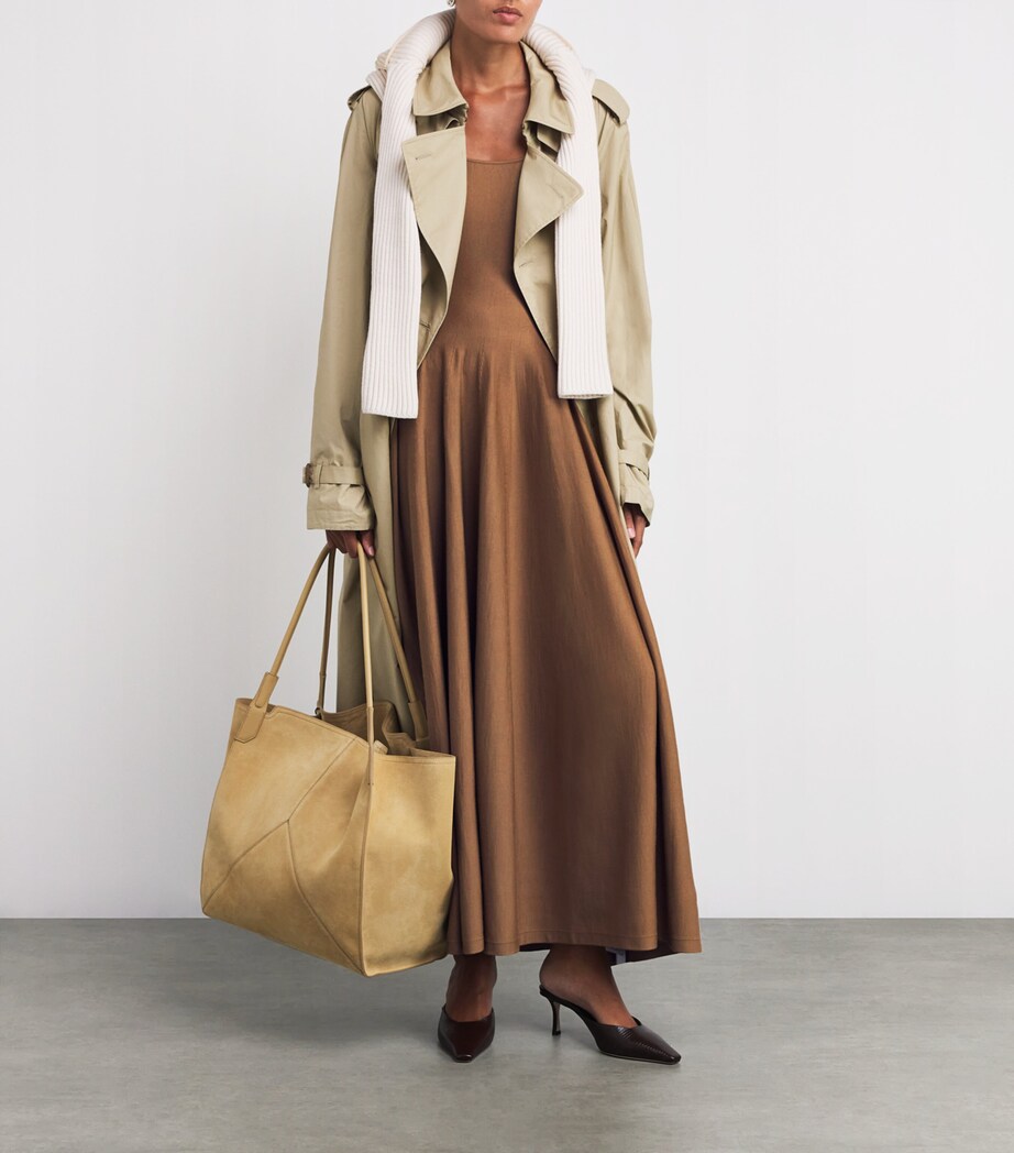 Khaite Brown Merino Wool Jodie Maxi Dress | Harrods MU Khaite Brown Merino Wool Jodie Maxi Dress | Harrods MU