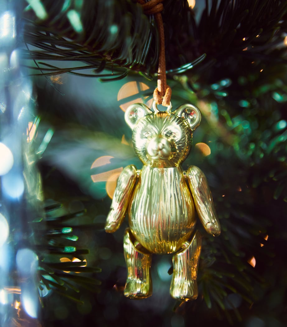 Teddy Tree Decoration GOLD Image 2