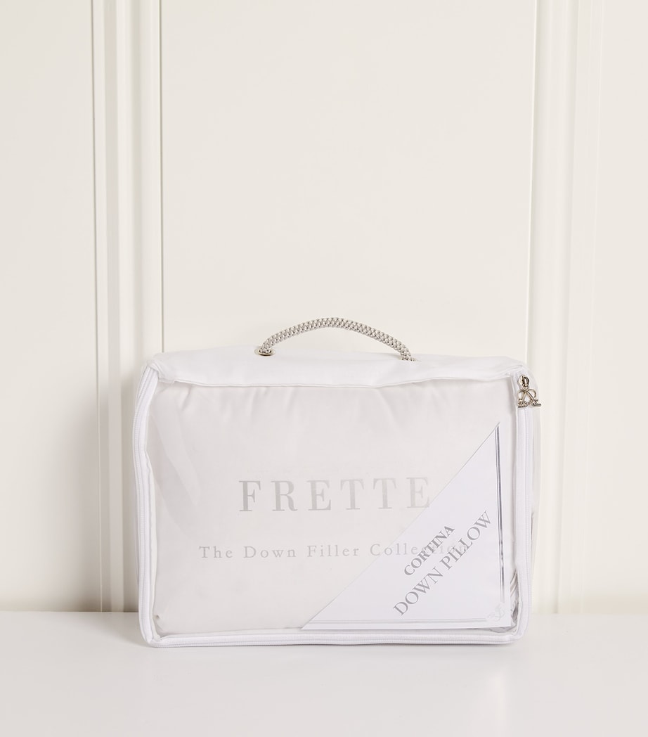 Medium-Firm Cortina Down Pillow (30cm x 40cm) B100 WHITE Image 2