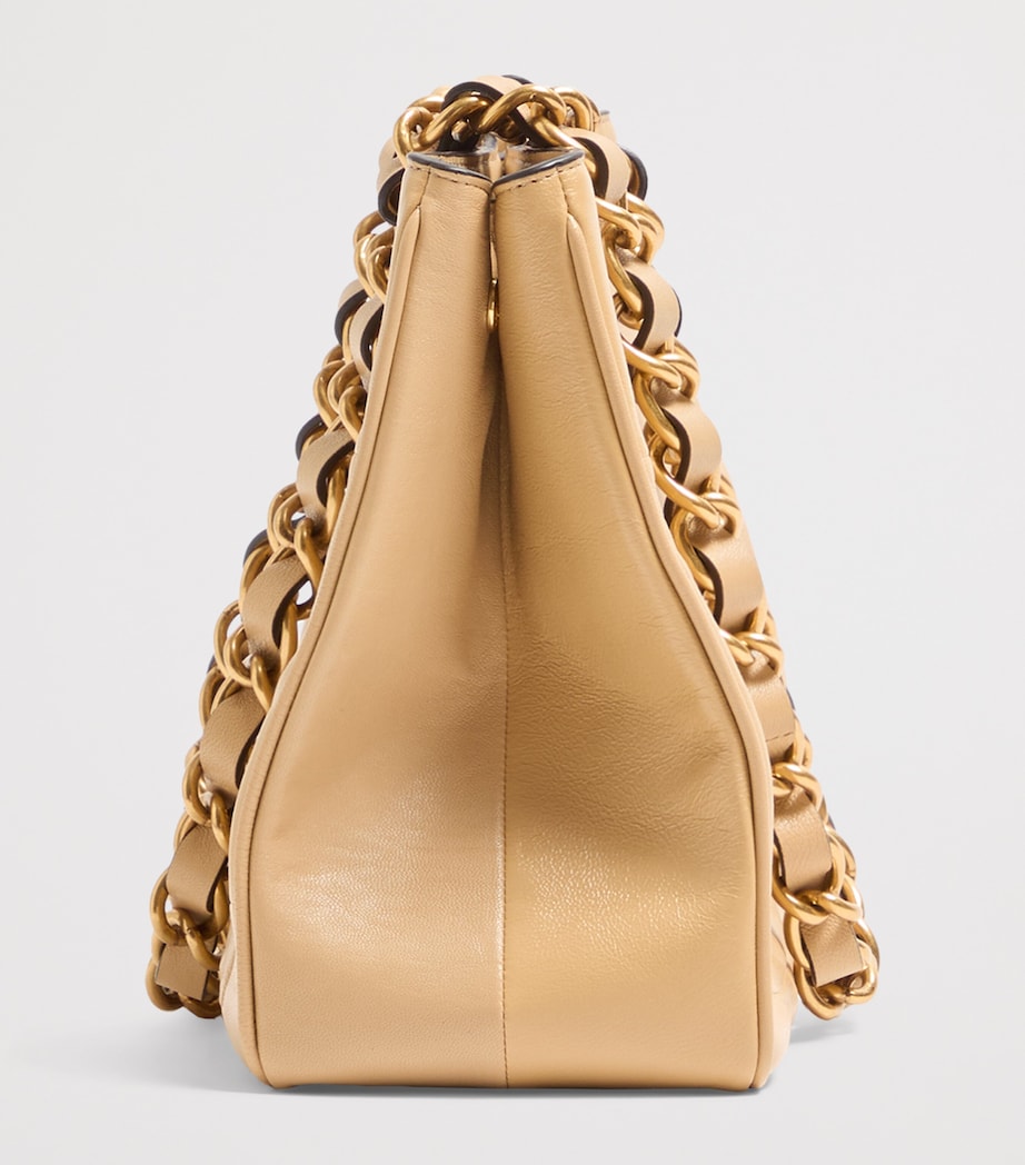 Small Lambskin Laseine Tote Bag DN3 Image 4